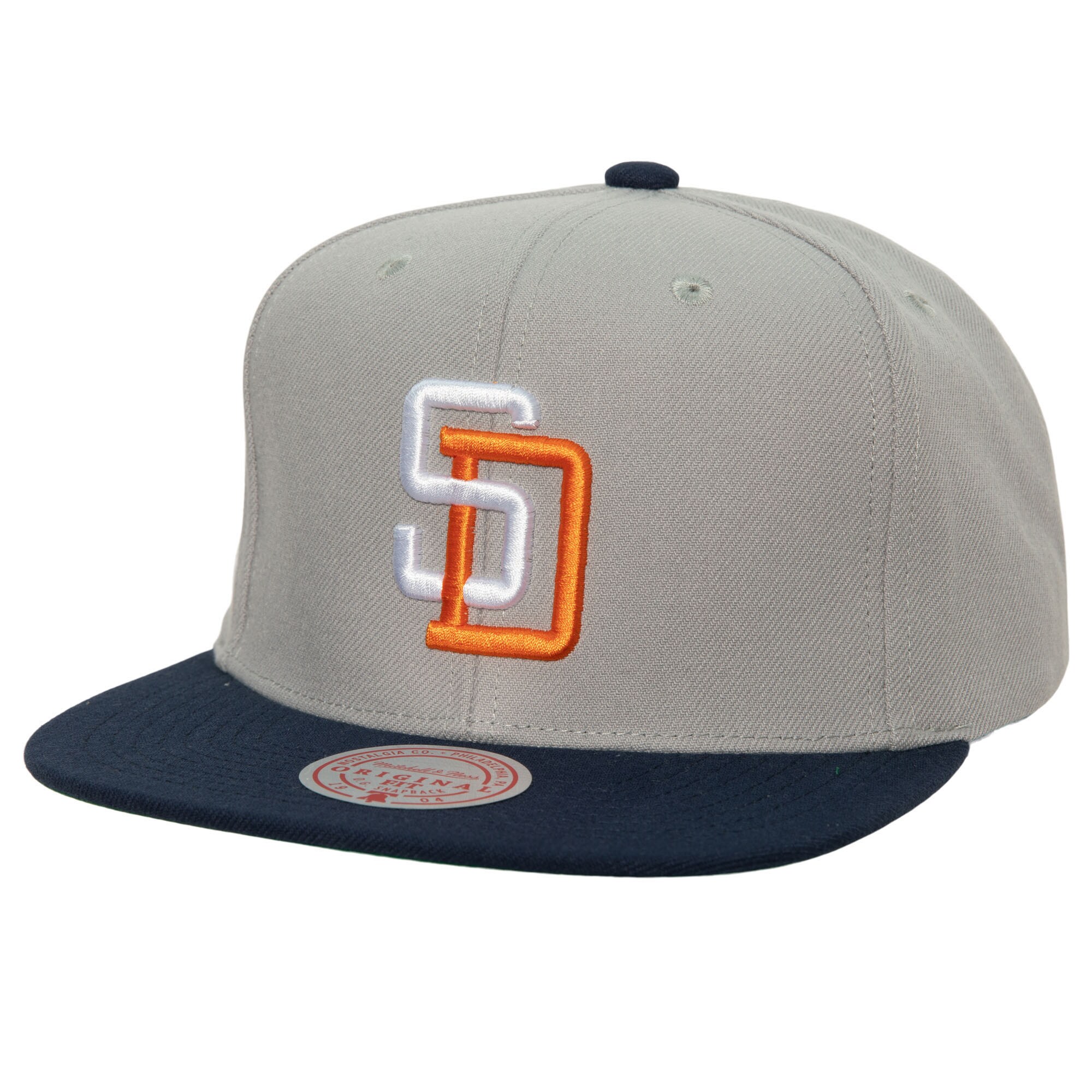 San Diego Padres Mitchell & Ness Cooperstown Collection Away Snapback Hat - Gray