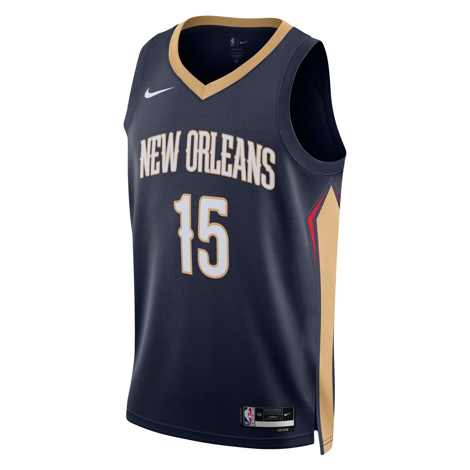 Jose Alvarado New Orleans Pelicans Nike Unisex Swingman Jersey - Association Edition - Navy