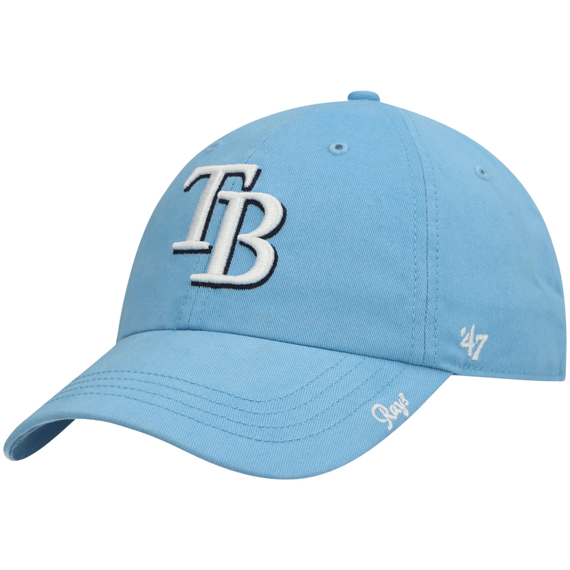 Tampa Bay Rays '47 Women's Team Miata Clean Up Adjustable Hat - Light Blue