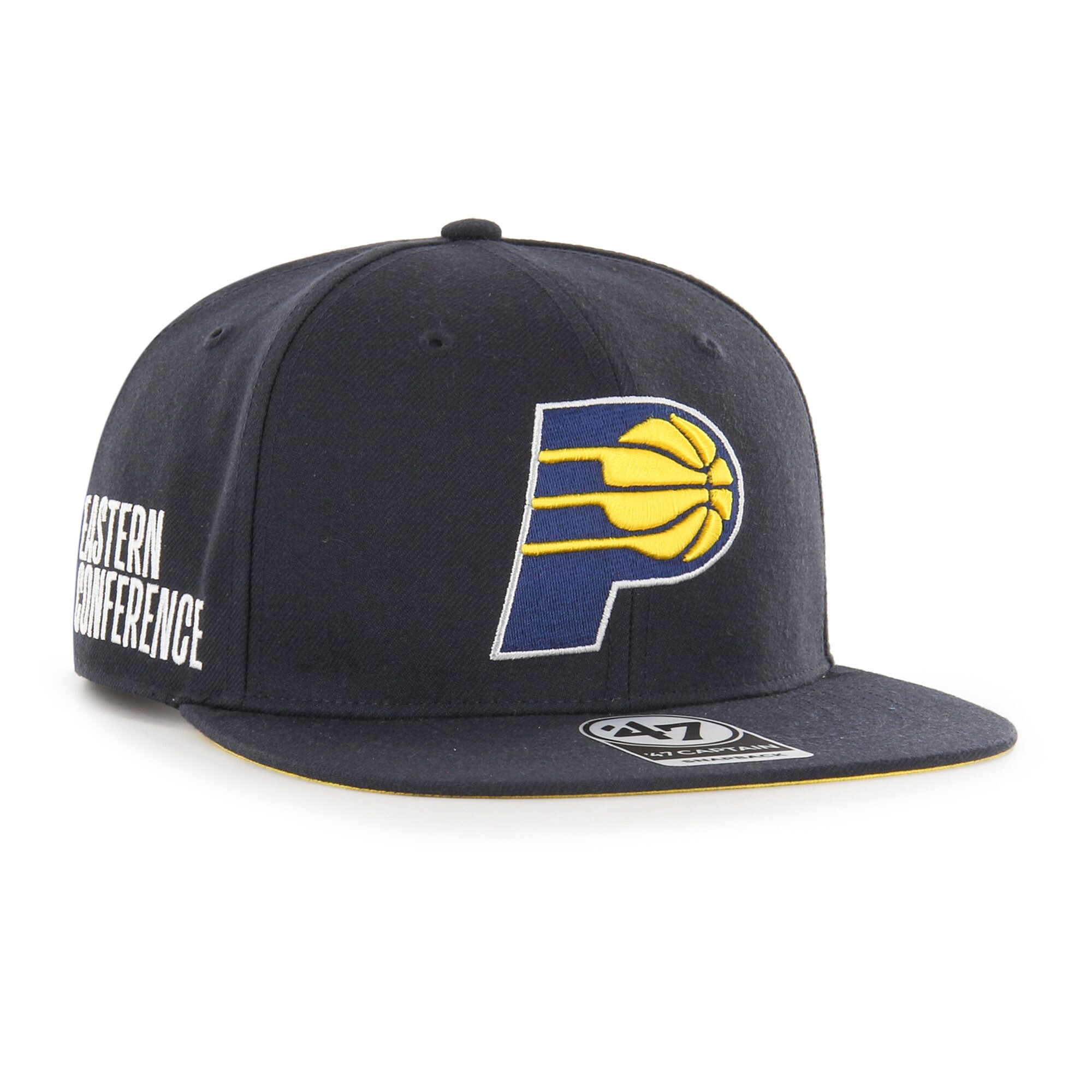Indiana Pacers '47 Sure Shot Captain Snapback Hat - Navy