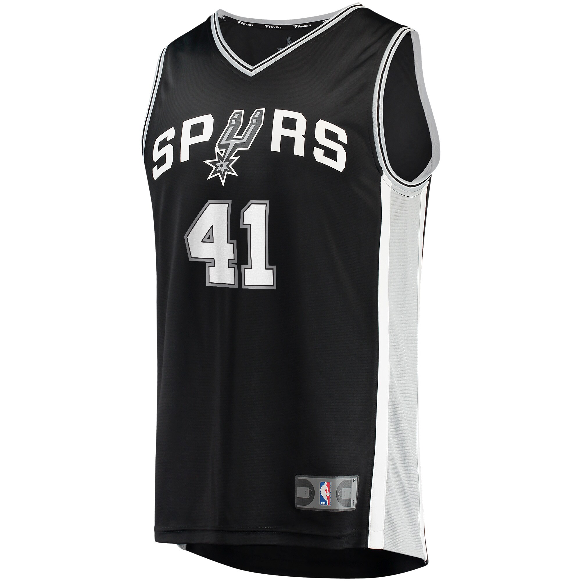 Gorgui Dieng San Antonio Spurs Fanatics Branded Fast Break Player Jersey - Icon Edition - Black