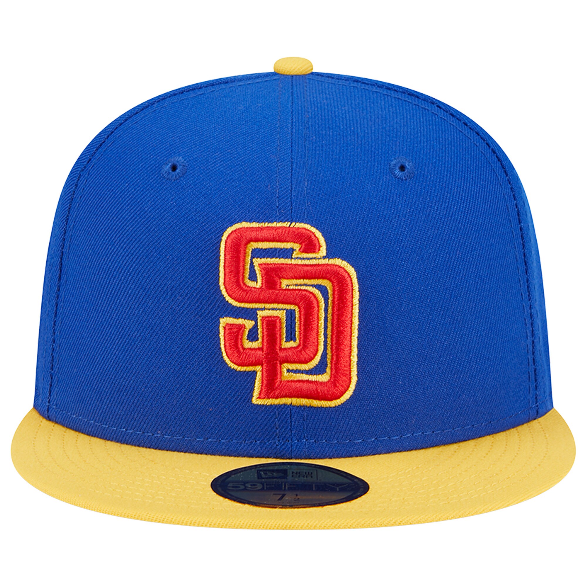 San Diego Padres New Era Empire 59FIFTY Fitted Hat - Royal/Yellow