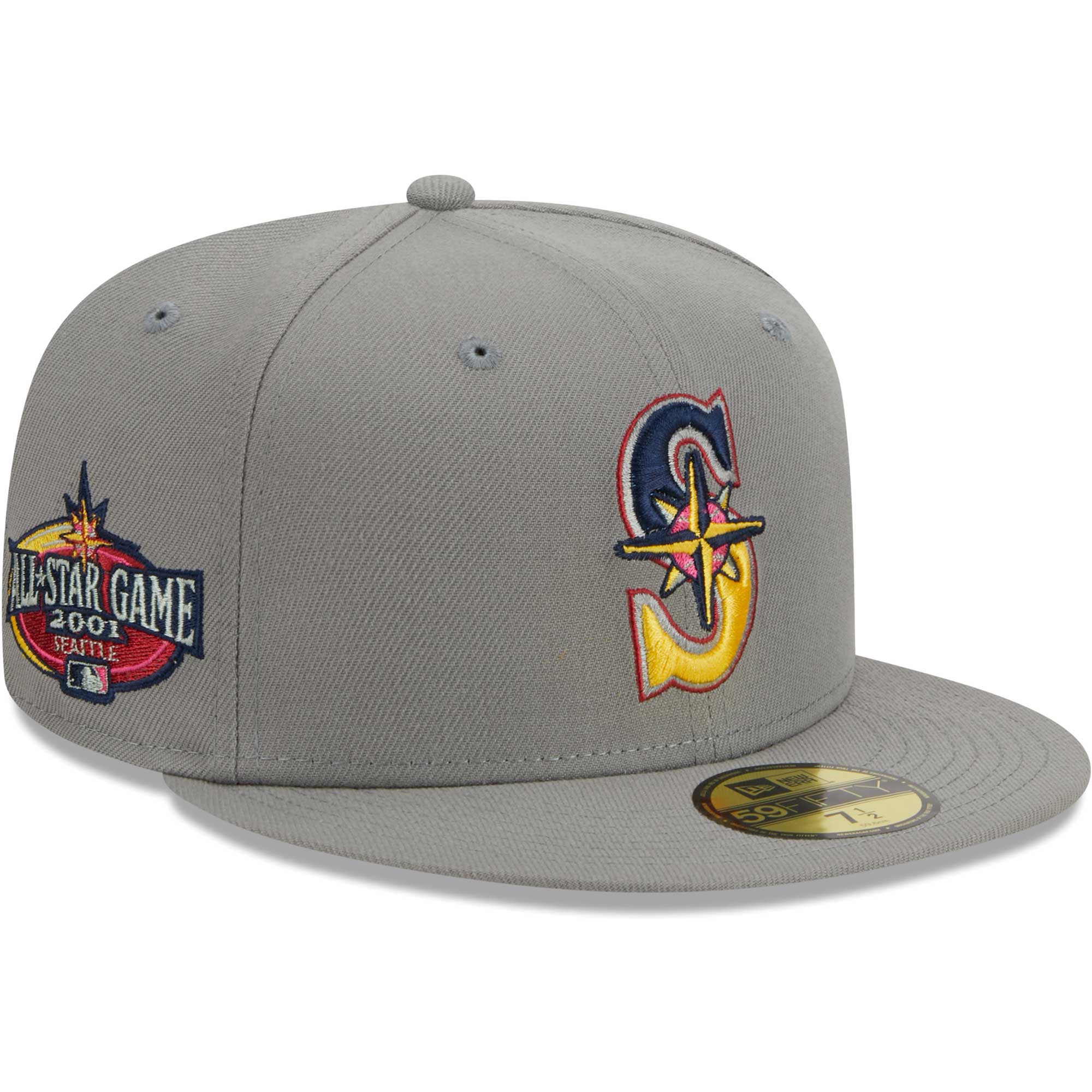 Seattle Mariners New Era Color Pack 59FIFTY Fitted Hat - Gray