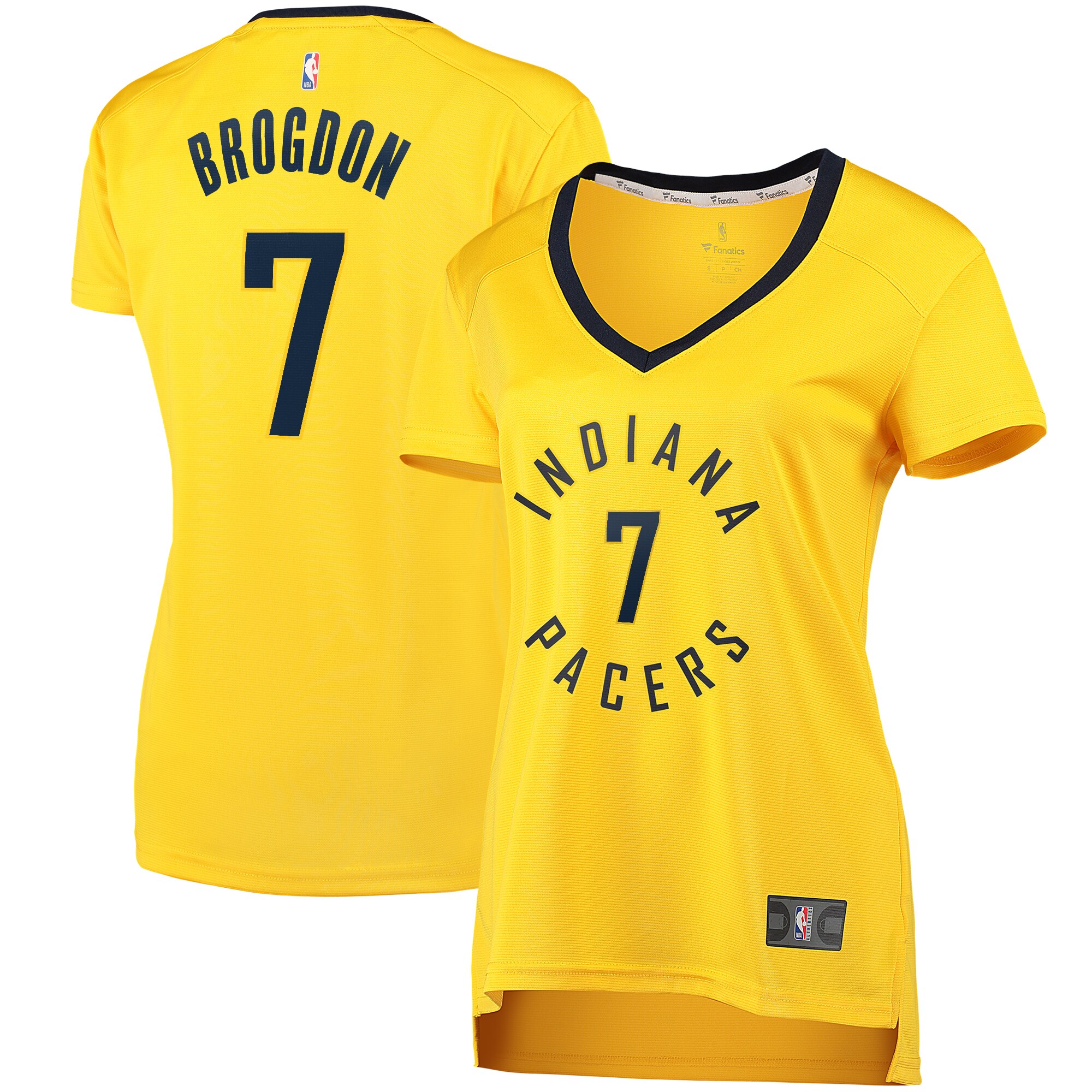 Malcolm Brogdon Indiana Pacers Fanatics Branded Women's Fast Break Replica Jersey Gold - Statement Edition
