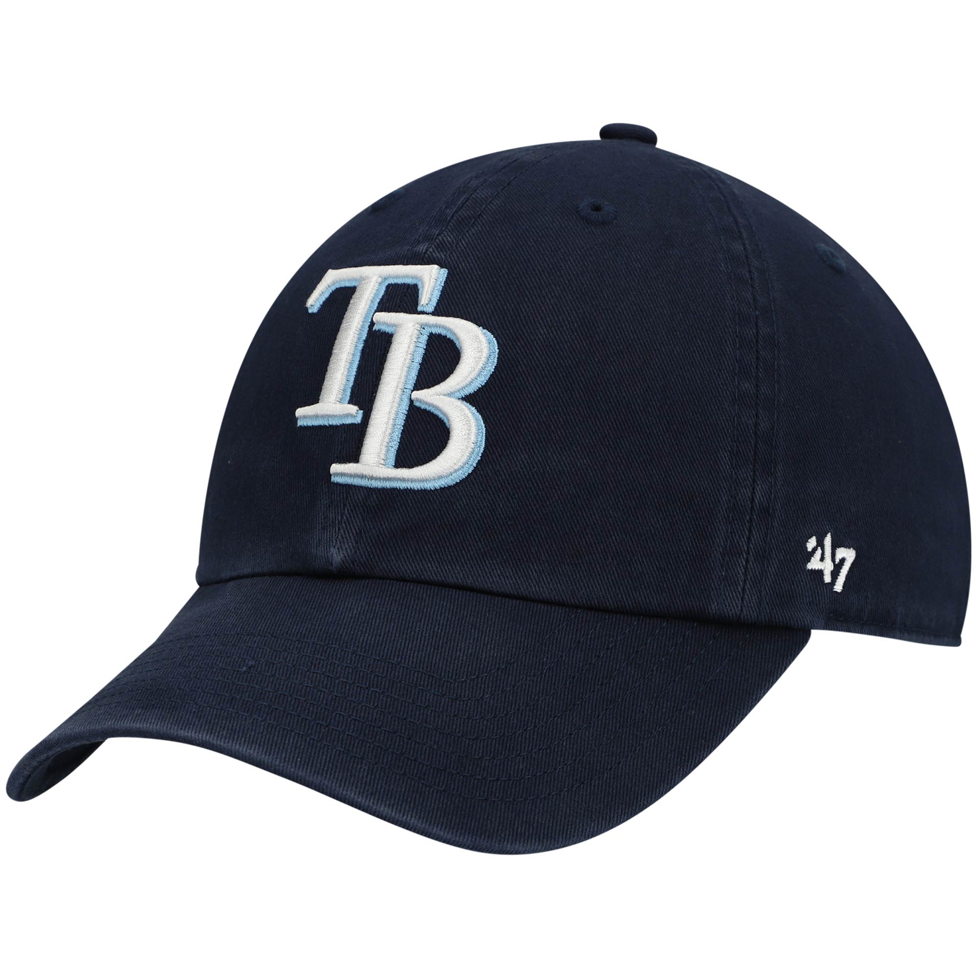 Tampa Bay Rays '47 Youth Team Logo Clean Up Adjustable Hat - Navy