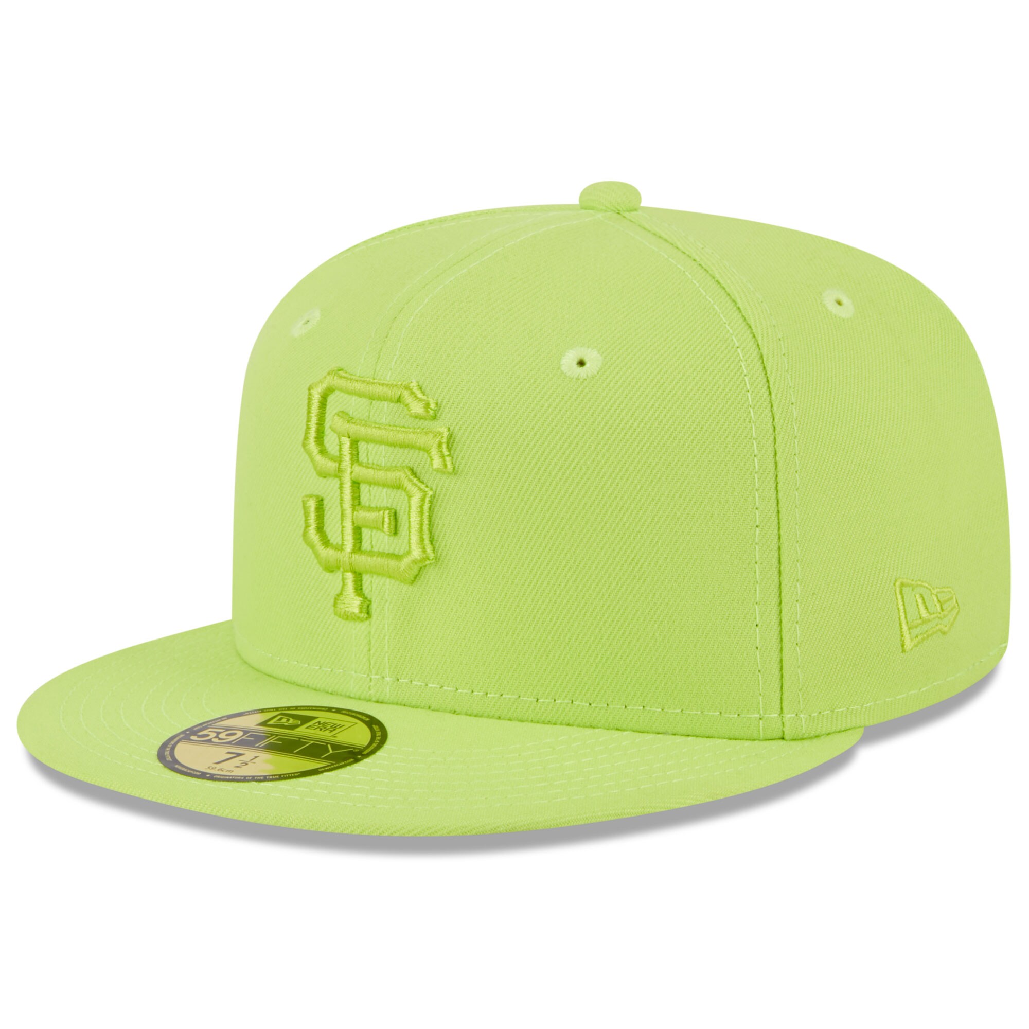 San Francisco Giants New Era 2023 Spring Color Basic 59FIFTY Fitted Hat - Neon Green