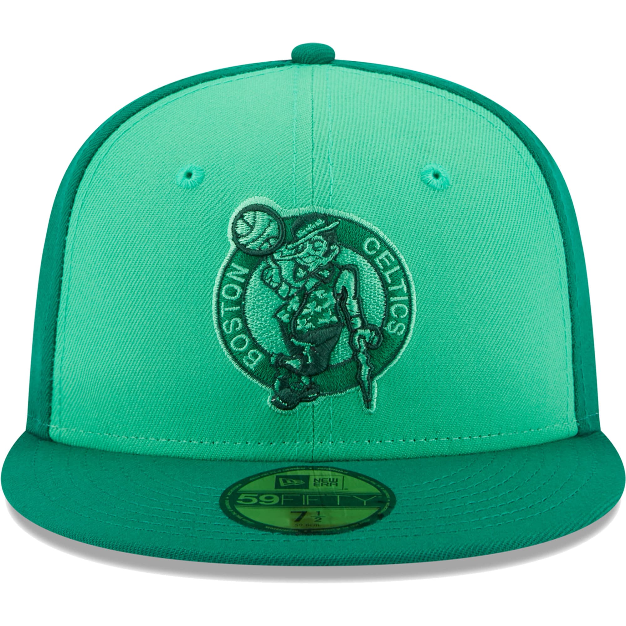 Boston Celtics New Era Tri-Tone 59FIFTY Fitted Hat - Kelly Green