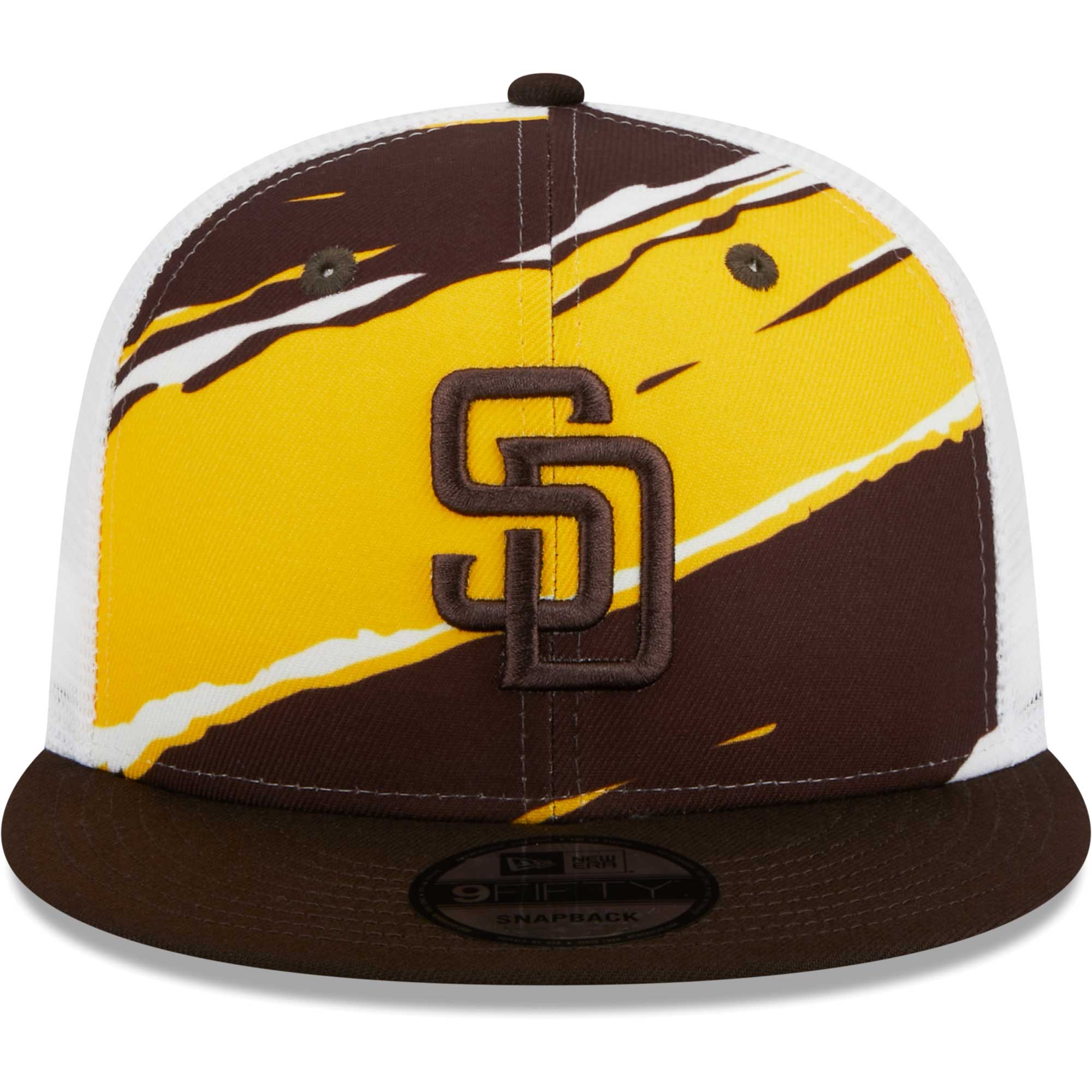 San Diego Padres New Era Tear Trucker 9FIFTY Snapback Hat - Brown