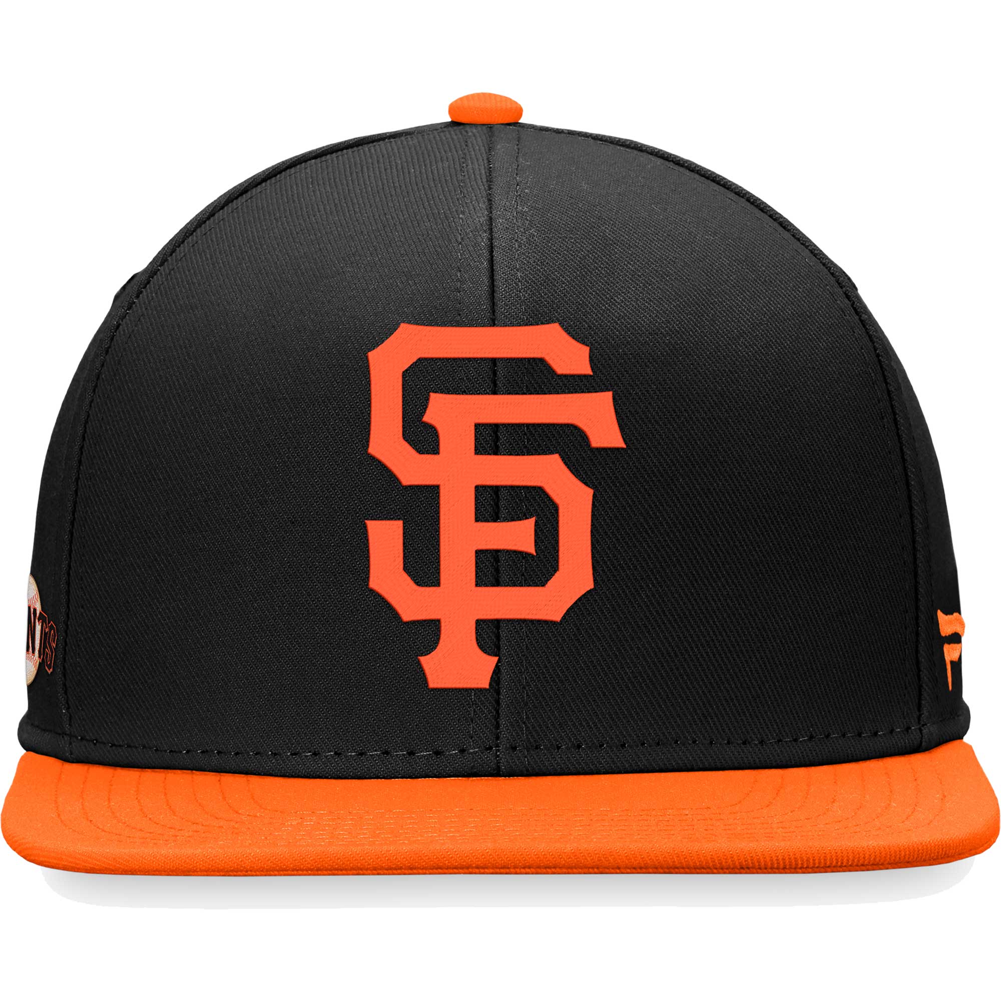 San Francisco Giants Fanatics Branded Big Logo Two-Tone Snapback Hat - Black/Orange