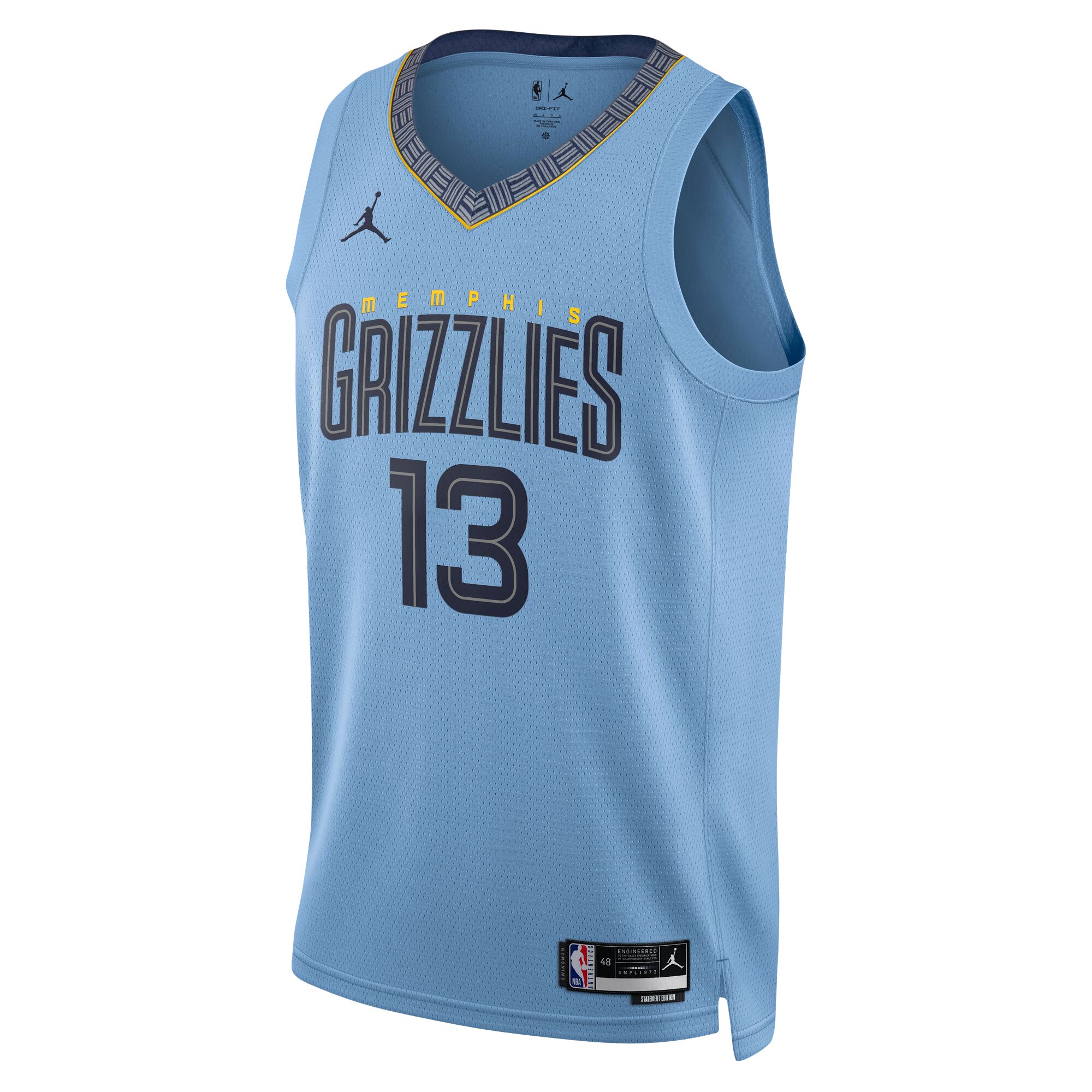 Jaren Jackson Jr. Memphis Grizzlies Jordans Brand Unisex Swingman Jersey - Statement Edition - Light Blue