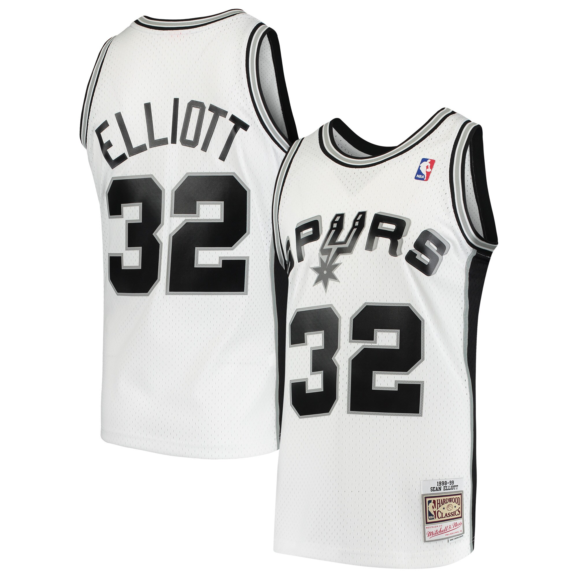 Sean Elliott San Antonio Spurs Mitchell & Ness Hardwood Classics Swingman Jersey - White