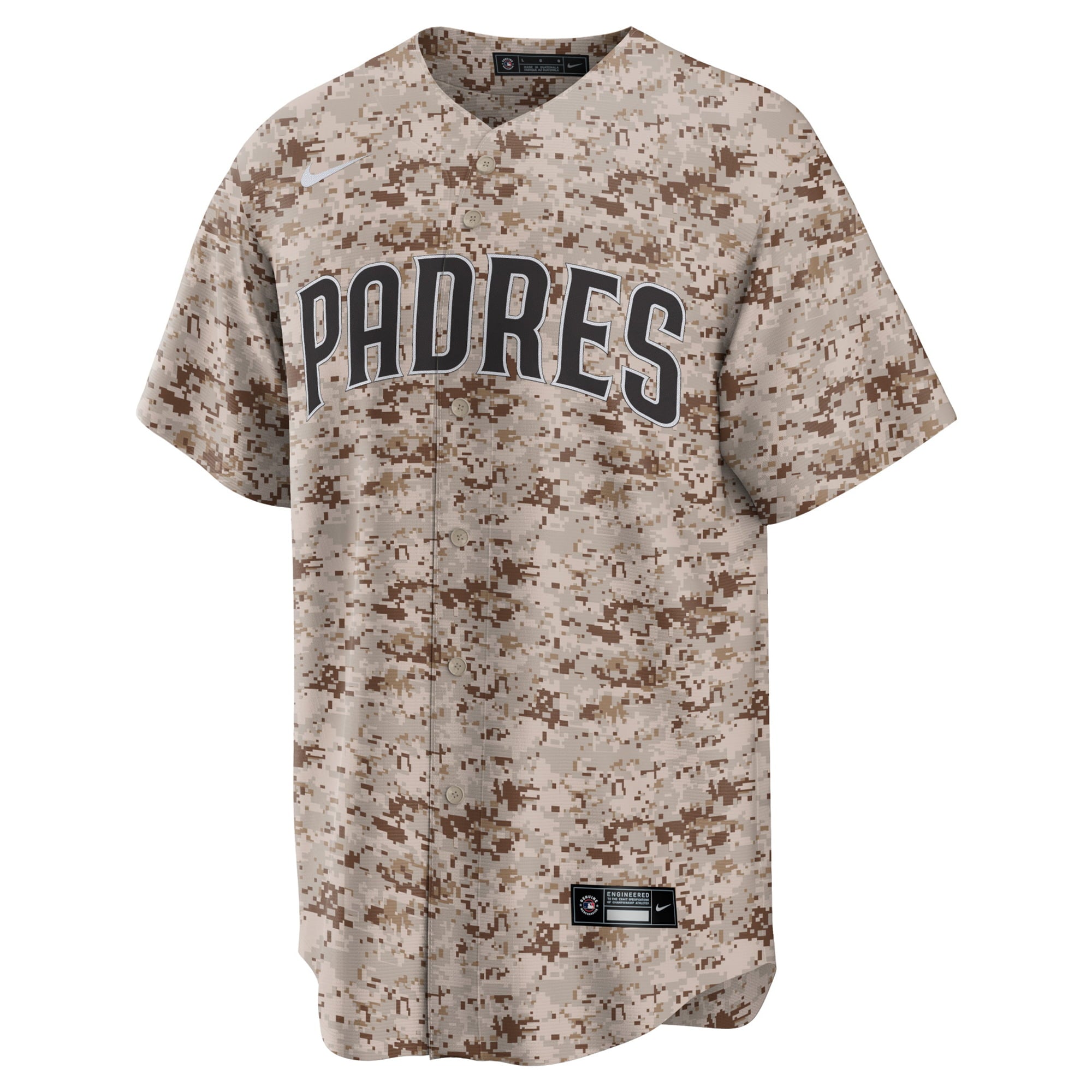 Men's Nike Camo San Diego Padres USMC Alternate Replica Team Jersey