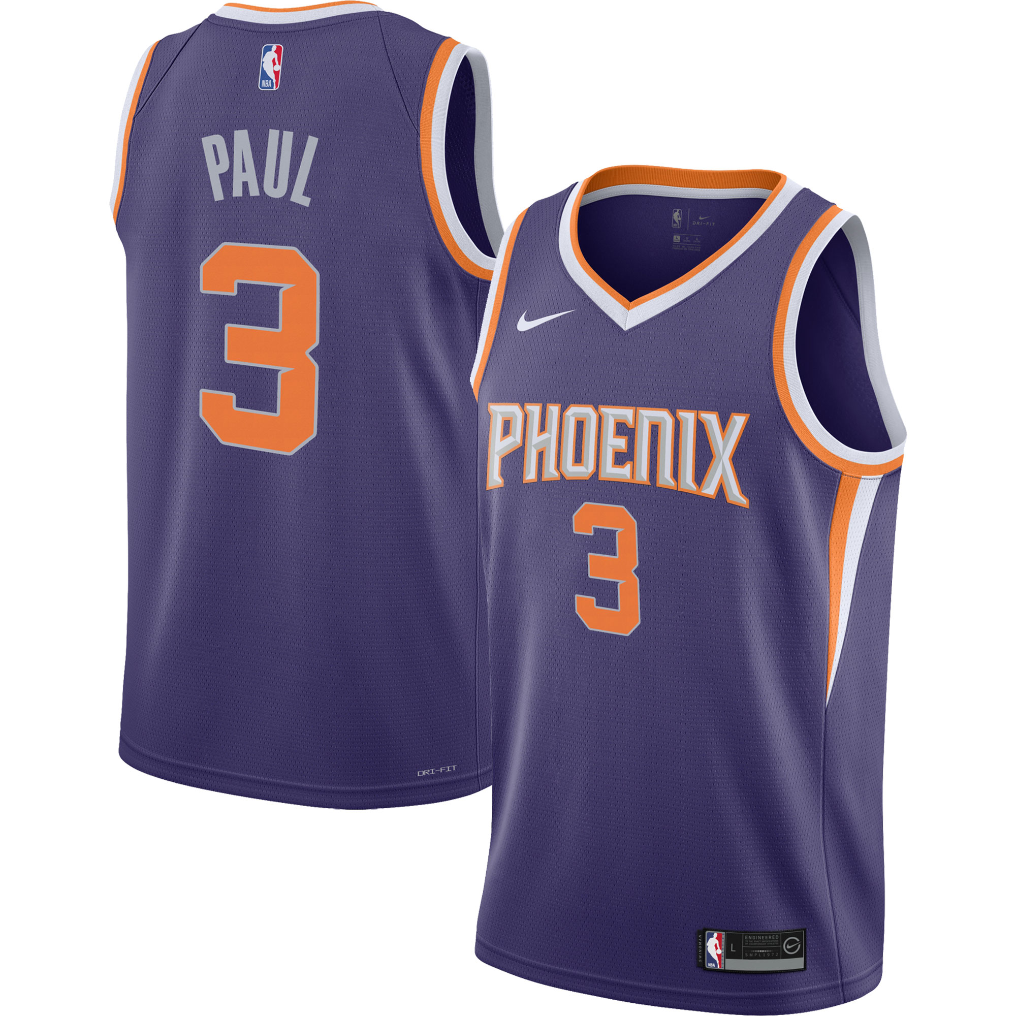 Chris Paul Phoenix Suns Nike Youth 2021/22 Swingman Jersey - Icon Edition - Purple