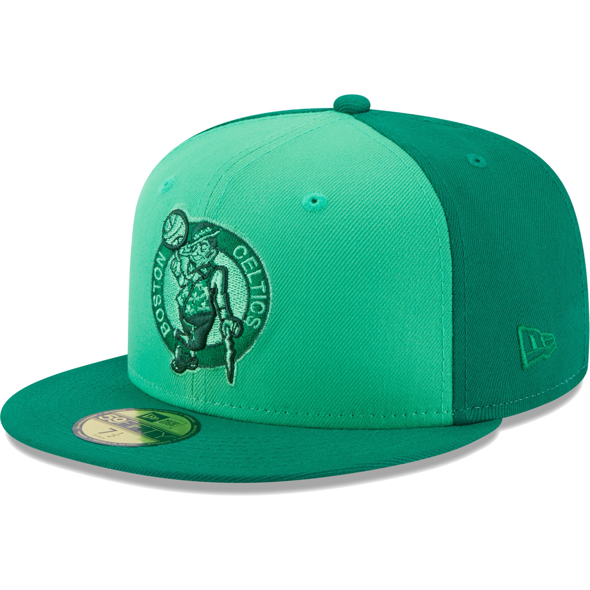 Boston Celtics New Era Tri-Tone 59FIFTY Fitted Hat - Kelly Green