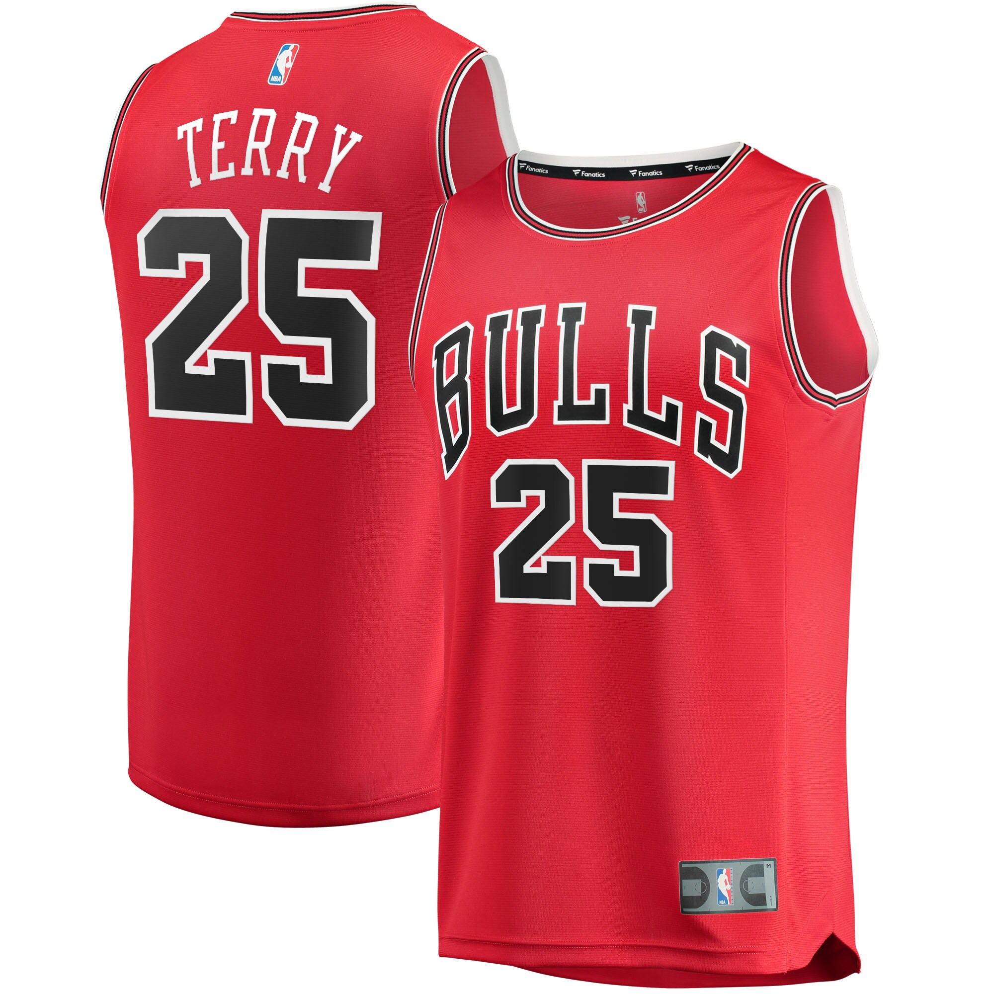 Dalen Terry Chicago Bulls Fanatics Branded Youth 2022 NBA Draft First Round Pick Fast Break Replica Jersey - Icon Edition - Red