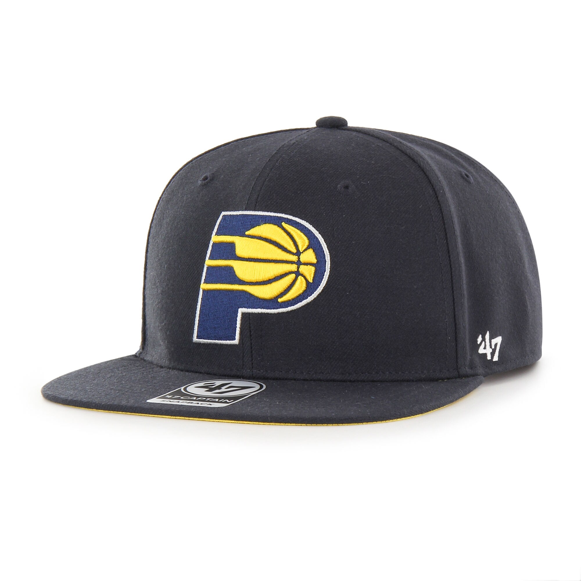 Indiana Pacers '47 Sure Shot Captain Snapback Hat - Navy