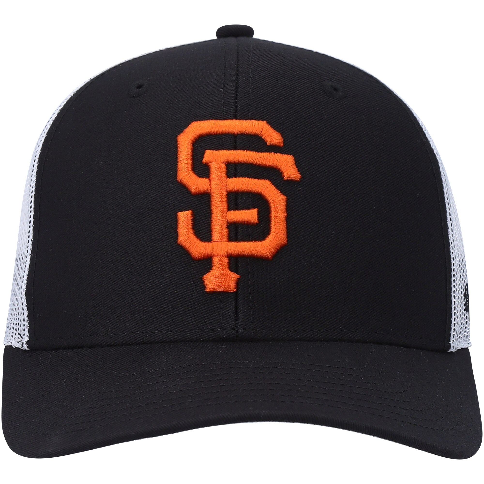 San Francisco Giants '47 Primary Logo Trucker Snapback Hat - Black/White