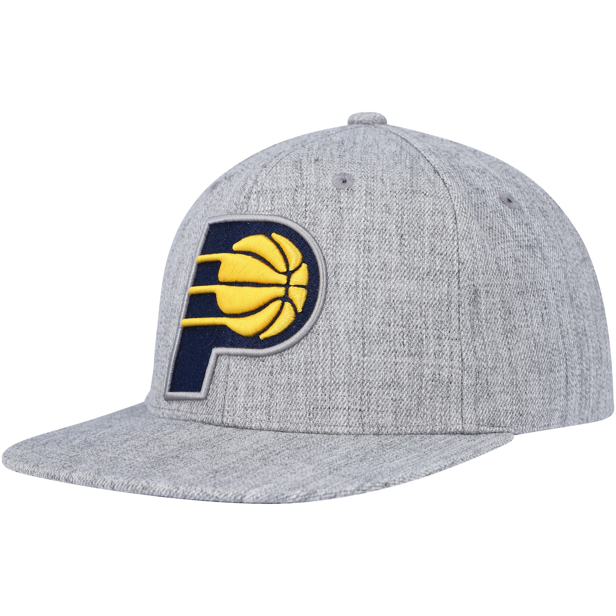 Indiana Pacers Mitchell & Ness Hardwood Classics 2.0 Snapback Hat - Heather Gray