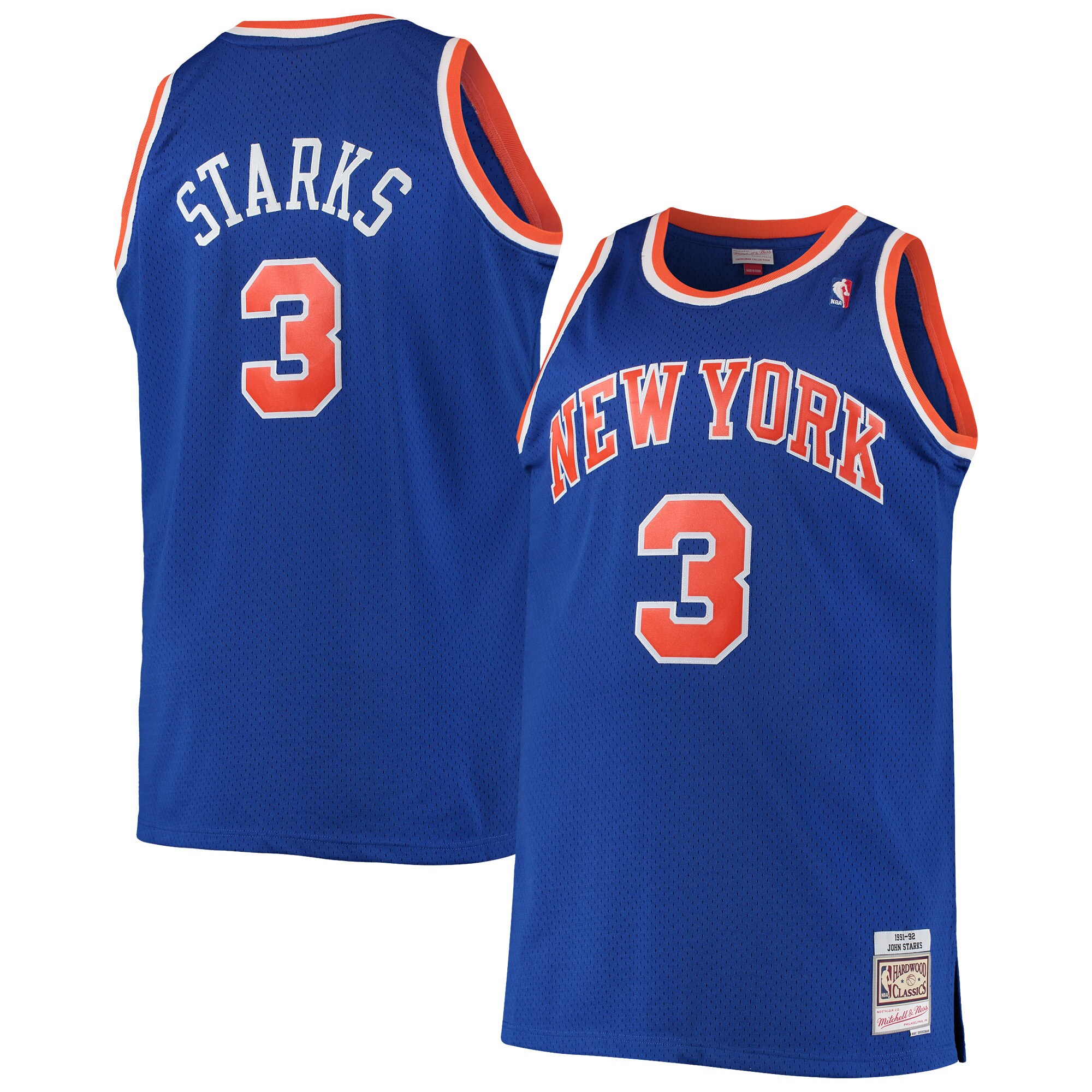John Starks New York Knicks Mitchell & Ness Big & Tall Hardwood Classics Swingman Jersey - Blue
