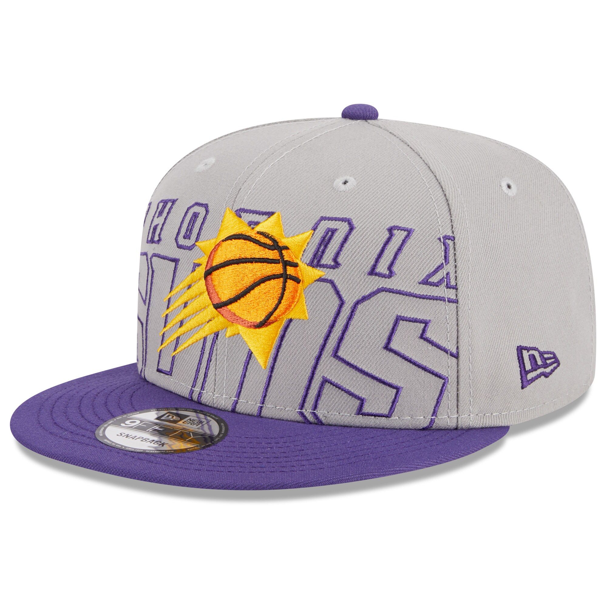 Phoenix Suns New Era 2023 NBA Draft Two-Tone 9FIFTY Snapback Hat - Gray/Purple