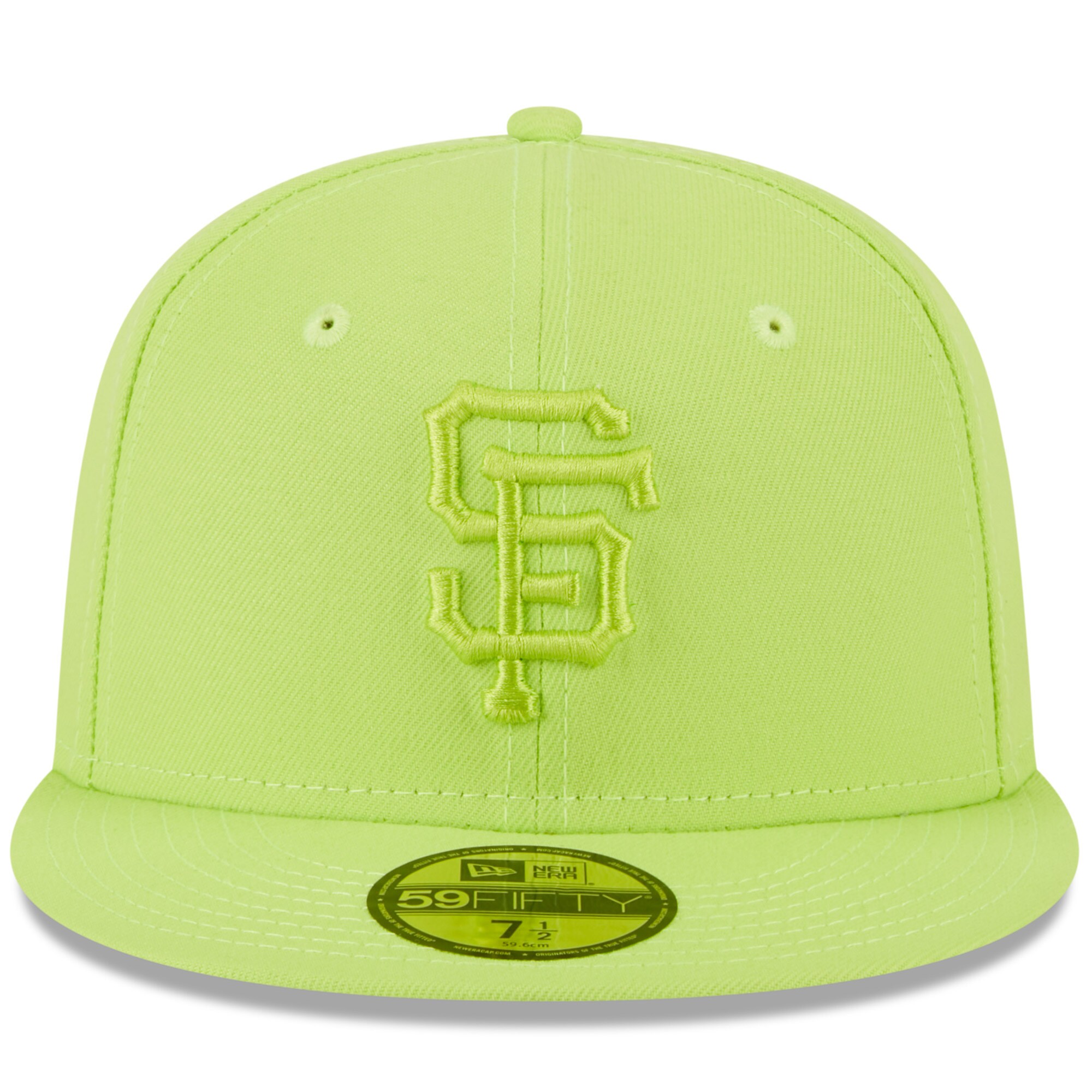 San Francisco Giants New Era 2023 Spring Color Basic 59FIFTY Fitted Hat - Neon Green