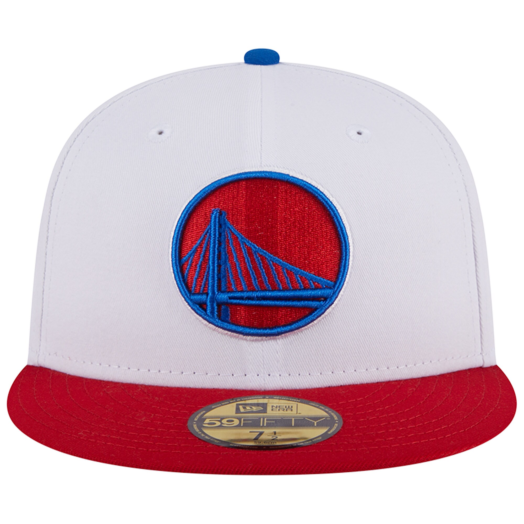 Golden State Warriors New Era 59FIFTY Fitted Hat - White/Red