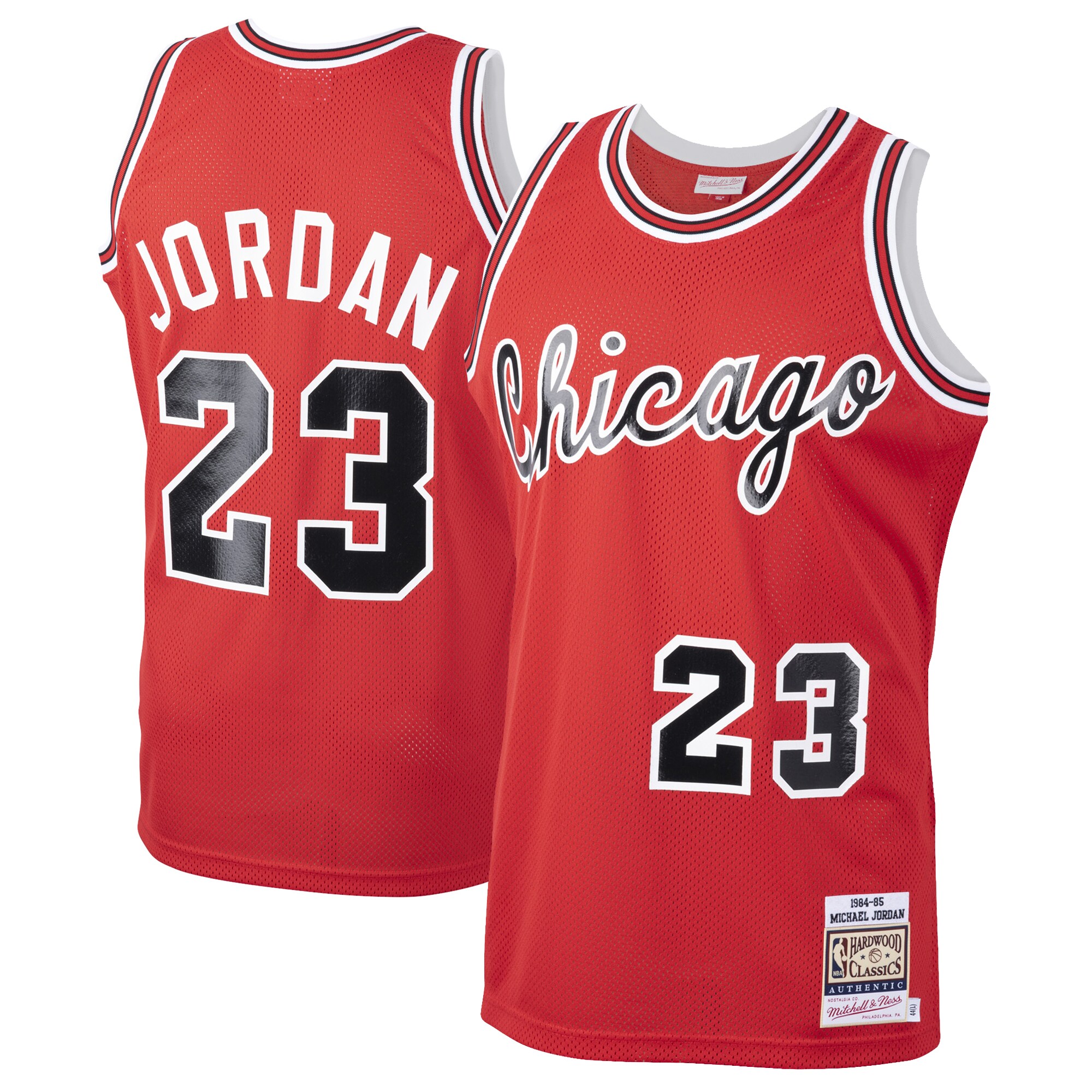Michael Jordans Chicago Bulls Mitchell & Ness 1984-85 Hardwood Classics Rookie Authentic Jersey - Red