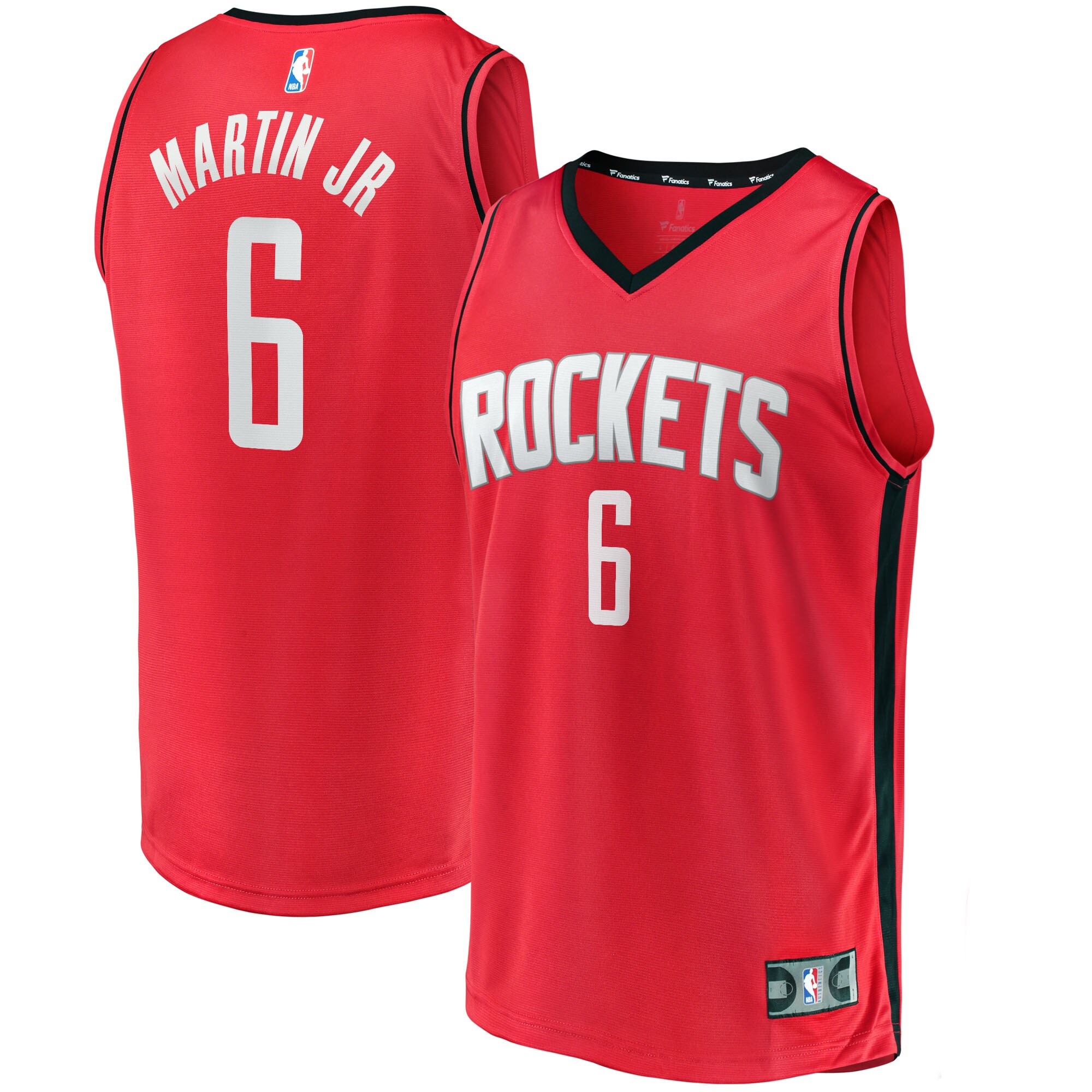 Kenyon Martin Jr. Houston Rockets Fanatics Branded 2021/22 Fast Break Replica Jersey - Icon Edition - Red