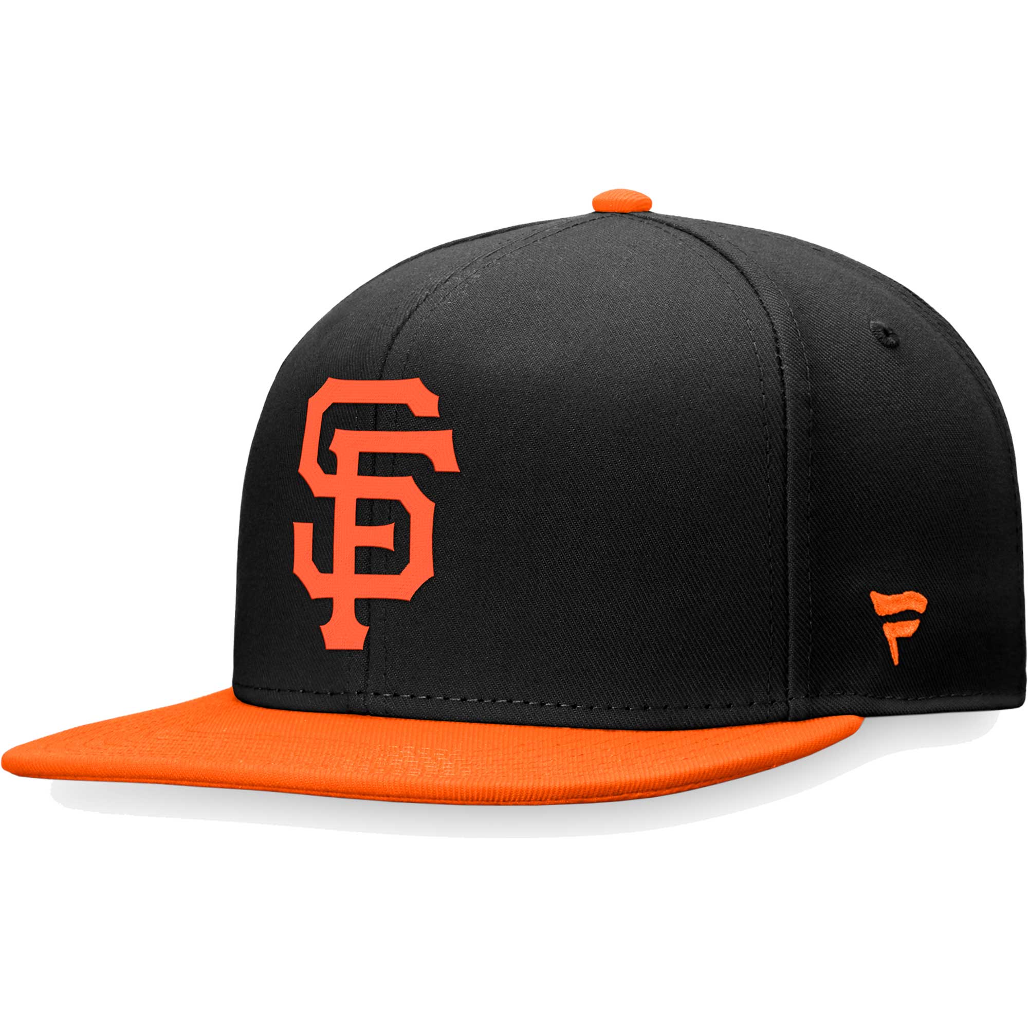 San Francisco Giants Fanatics Branded Big Logo Two-Tone Snapback Hat - Black/Orange