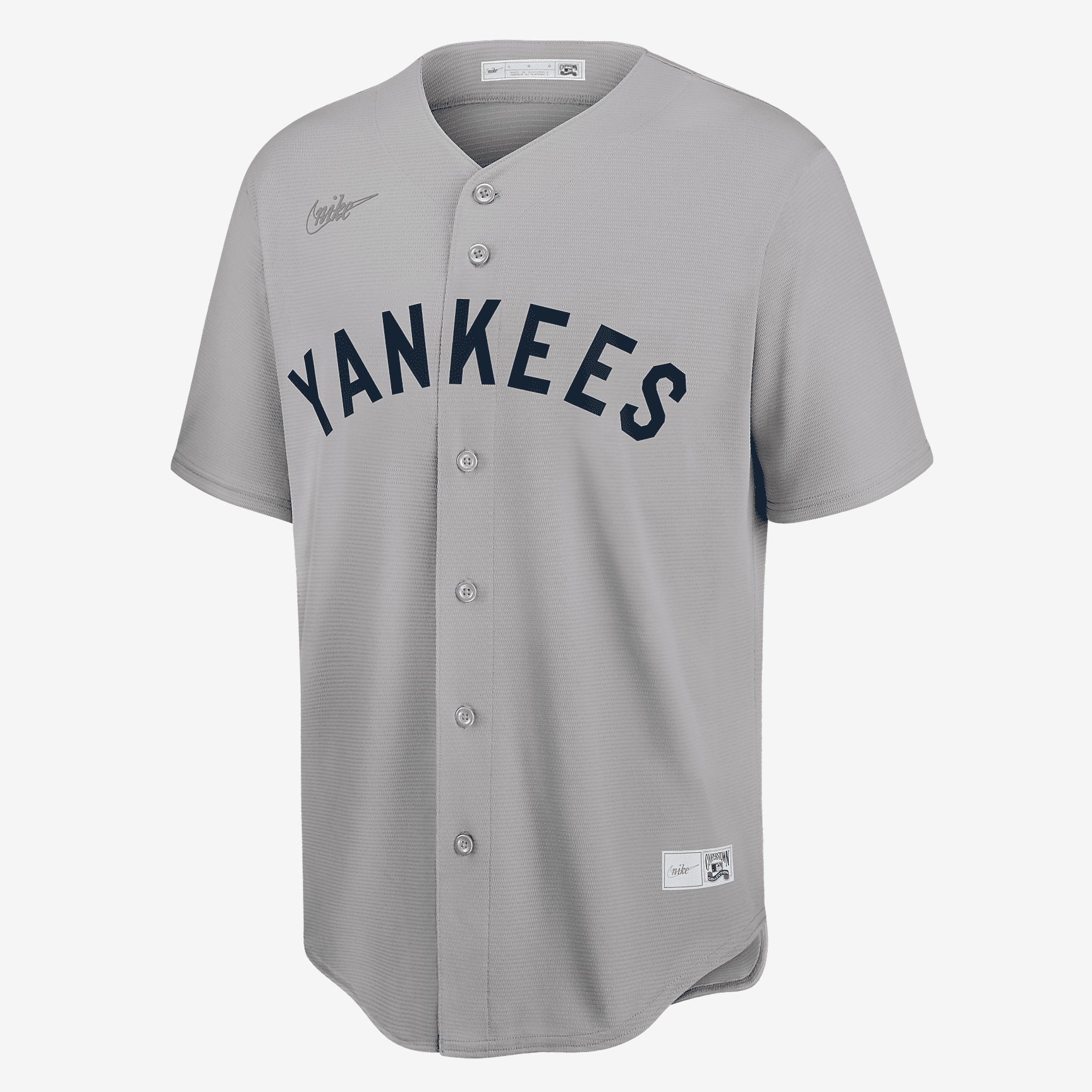 MLB New York Yankees (Mickey Mantle) Men's Cooperstown Baseball Jersey - Base Grey