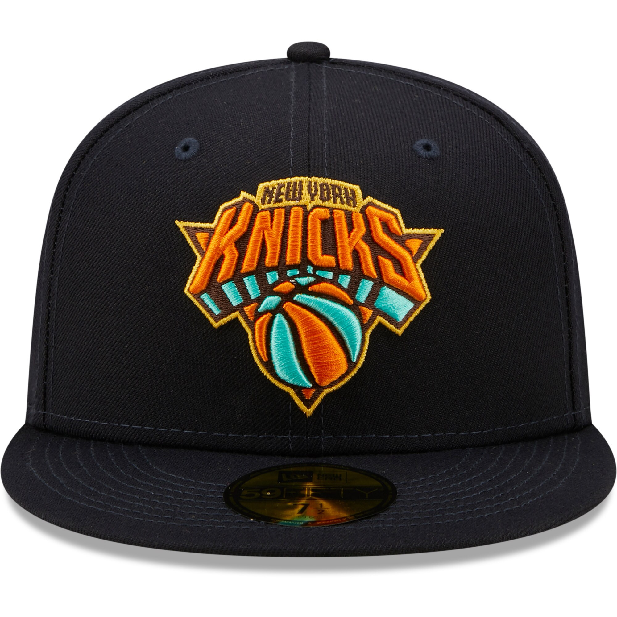 New York Knicks New Era 59FIFTY Fitted Hat - Navy/Mint