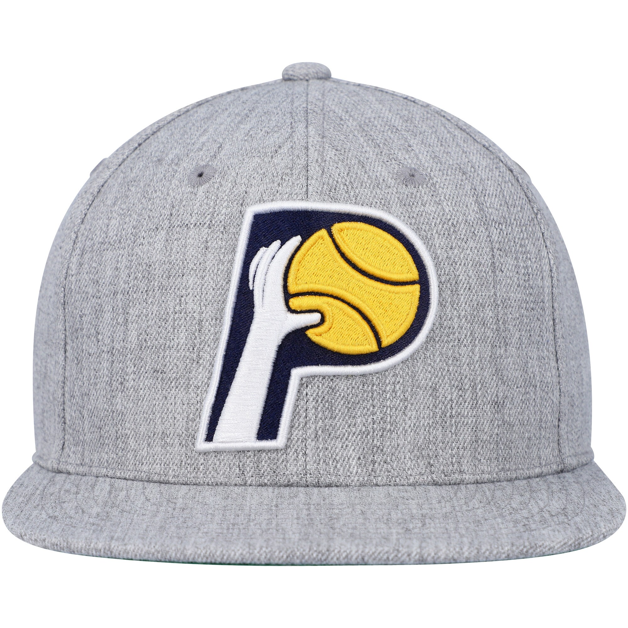Indiana Pacers Mitchell & Ness Hardwood Classics 2.0 Snapback Hat - Heather Gray