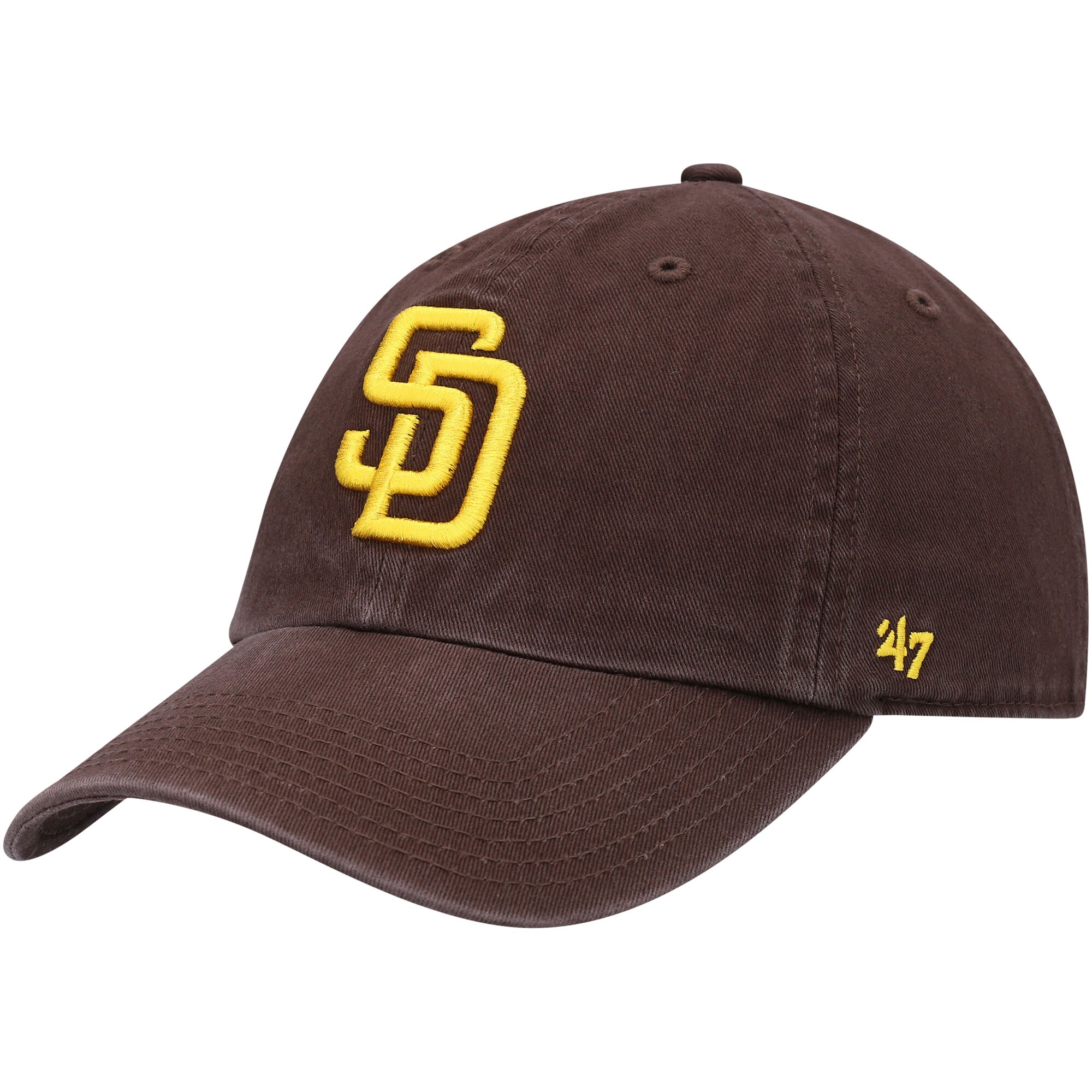 San Diego Padres '47 Youth Team Logo Clean Up Adjustable Hat - Brown