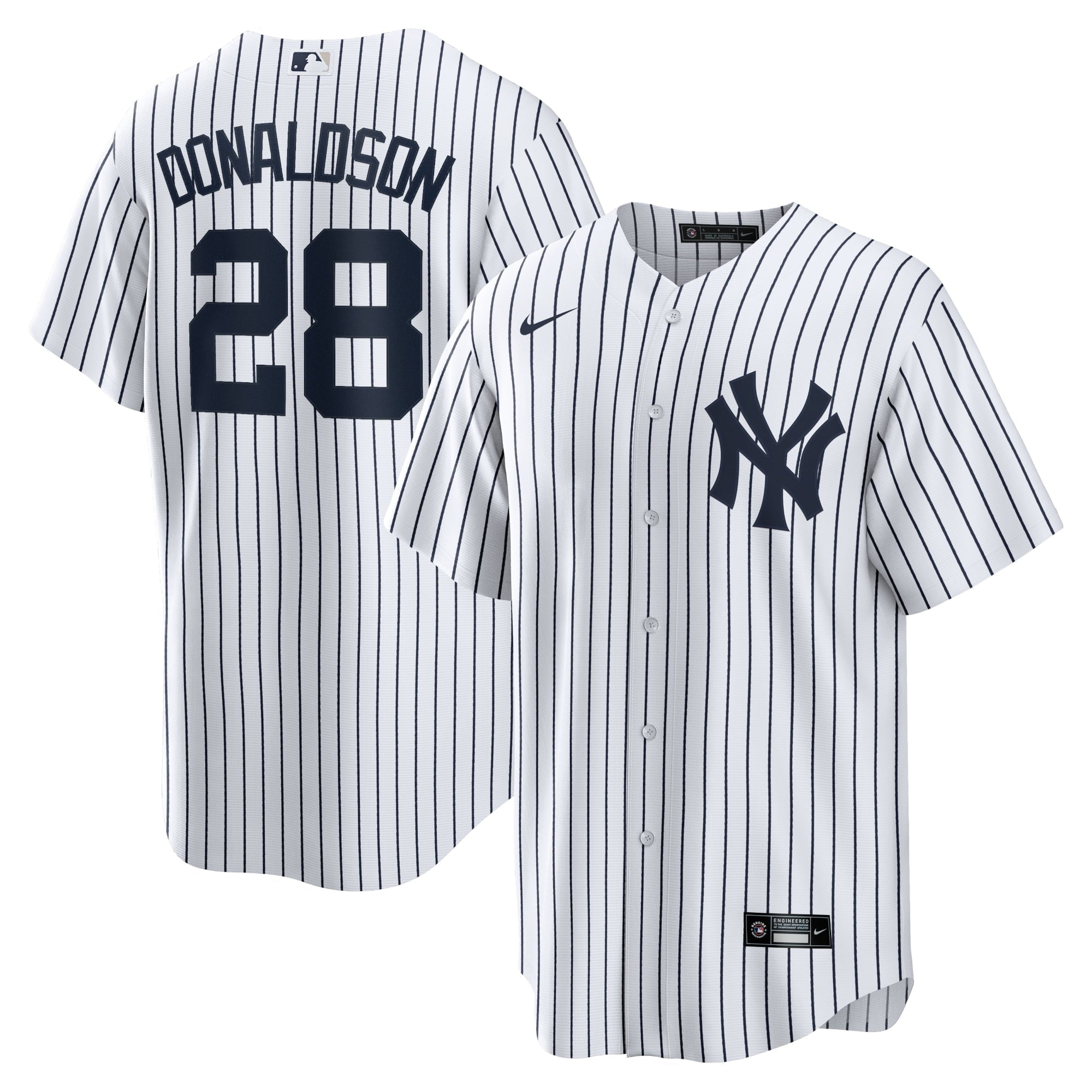 Men's Nike Josh Donaldson White/Navy New York Yankees Home Replica Player Jersey