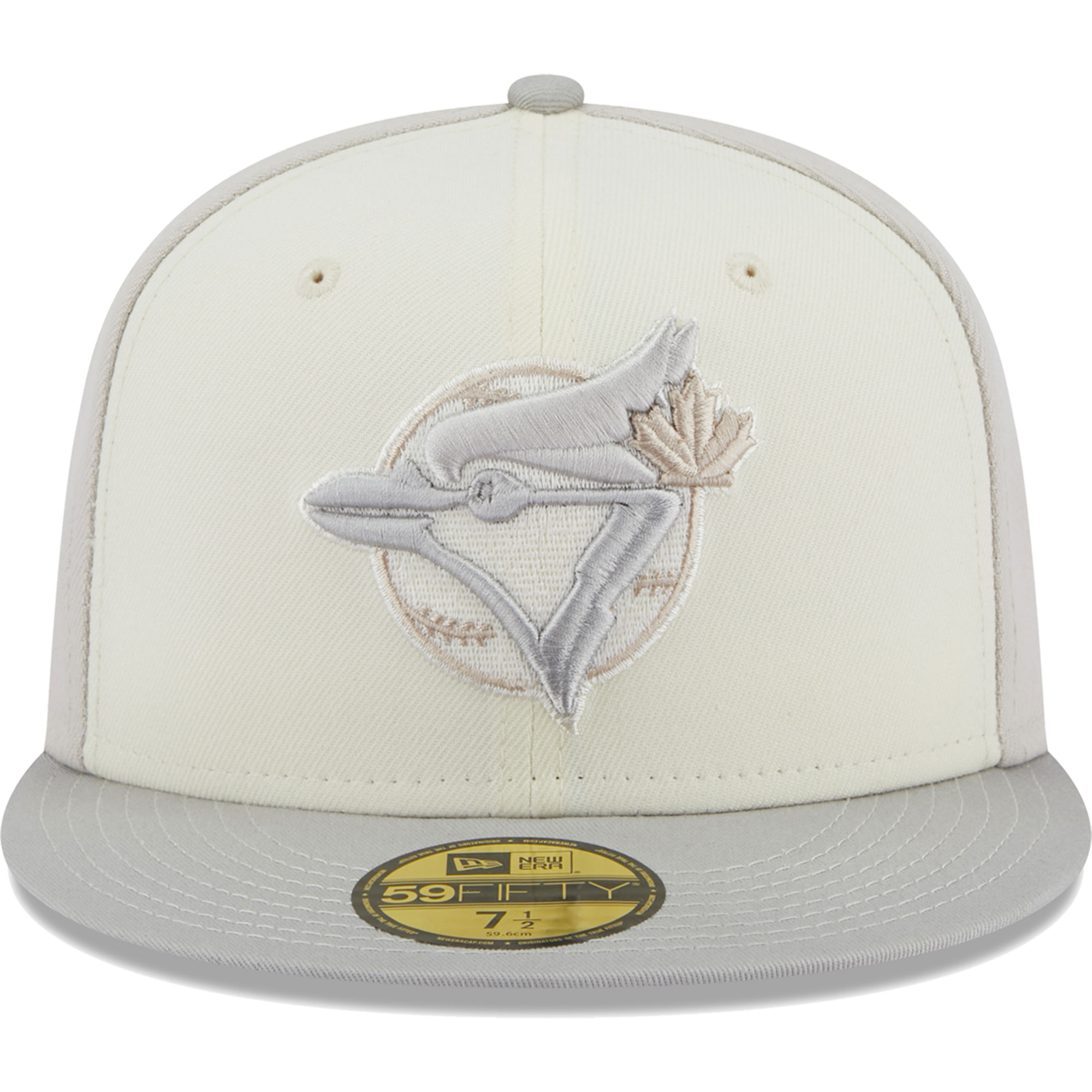 Toronto Blue Jays New Era Chrome Anniversary 59FIFTY Fitted Hat - Cream/Gray