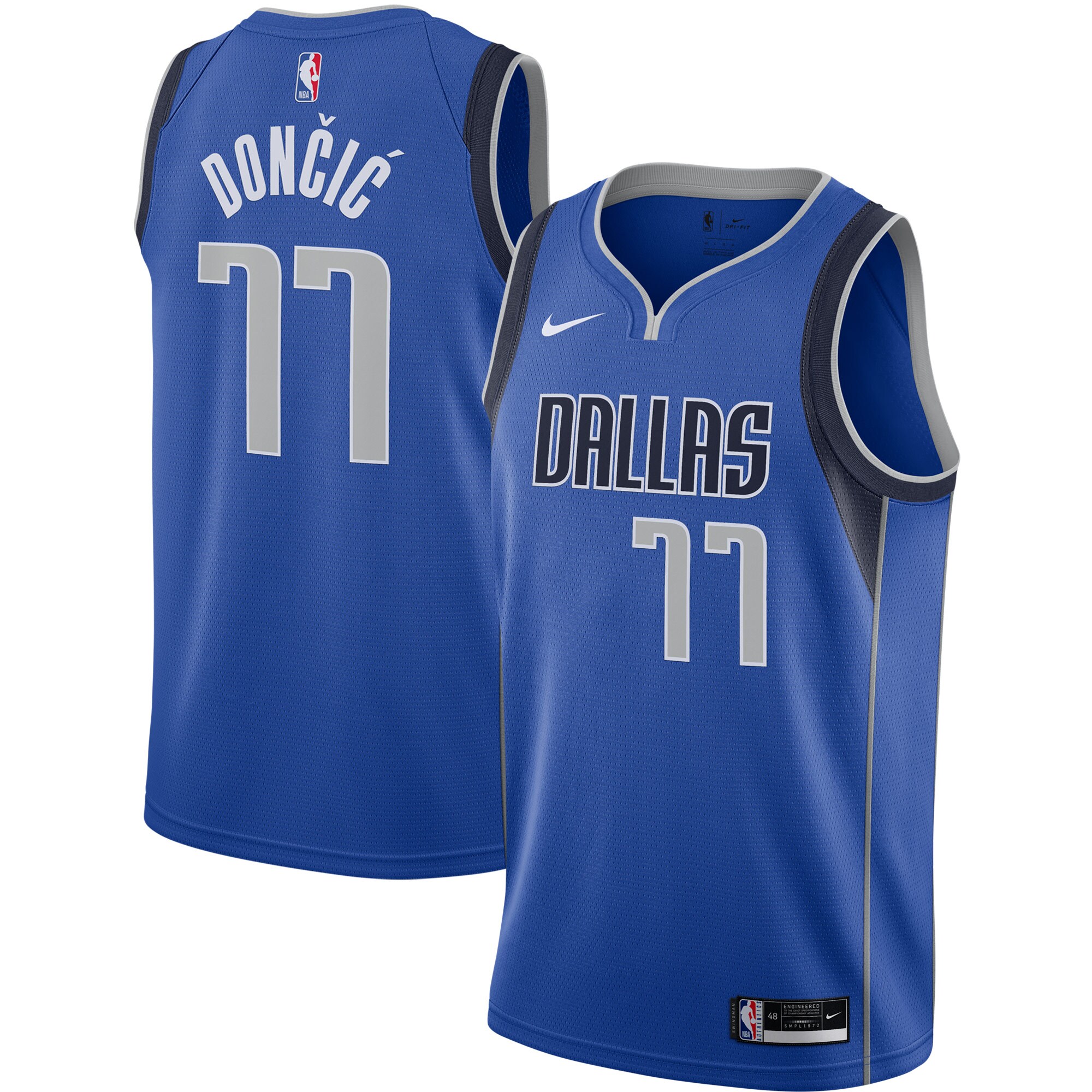 Luka Doncic Dallas Mavericks Nike Swingman Jersey Royal - Icon Edition