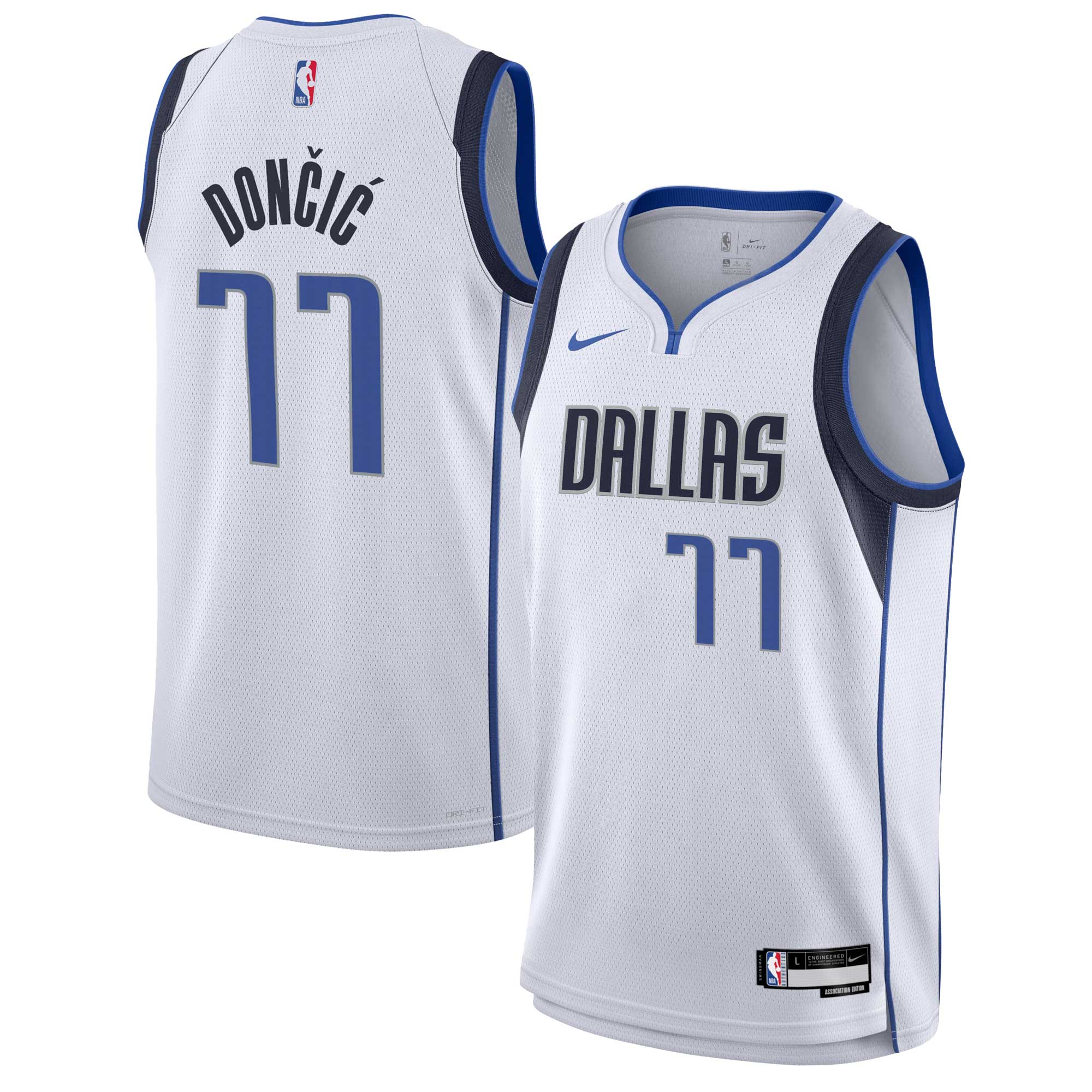Luka Doncic Dallas Mavericks Nike Youth Swingman Jersey - Association Edition - White