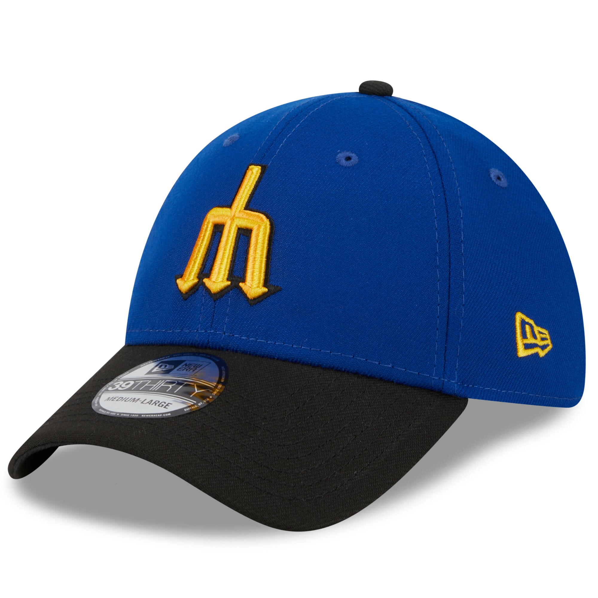 Seattle Mariners New Era 2023 City Connect 39THIRTY Flex Fit Hat - Royal/Black