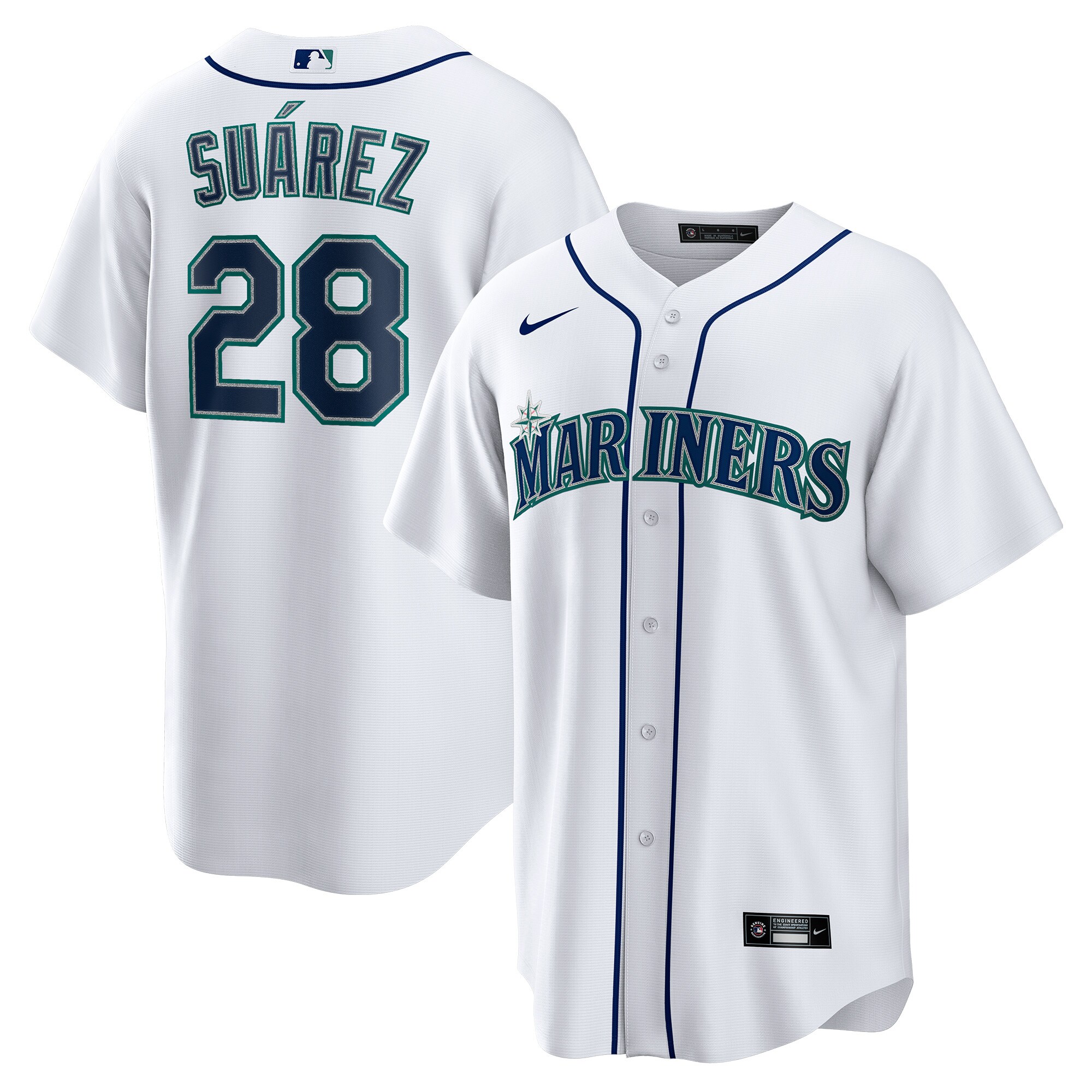 Eugenio Suarez Seattle Mariners Nike Home Replica Player Jersey - White