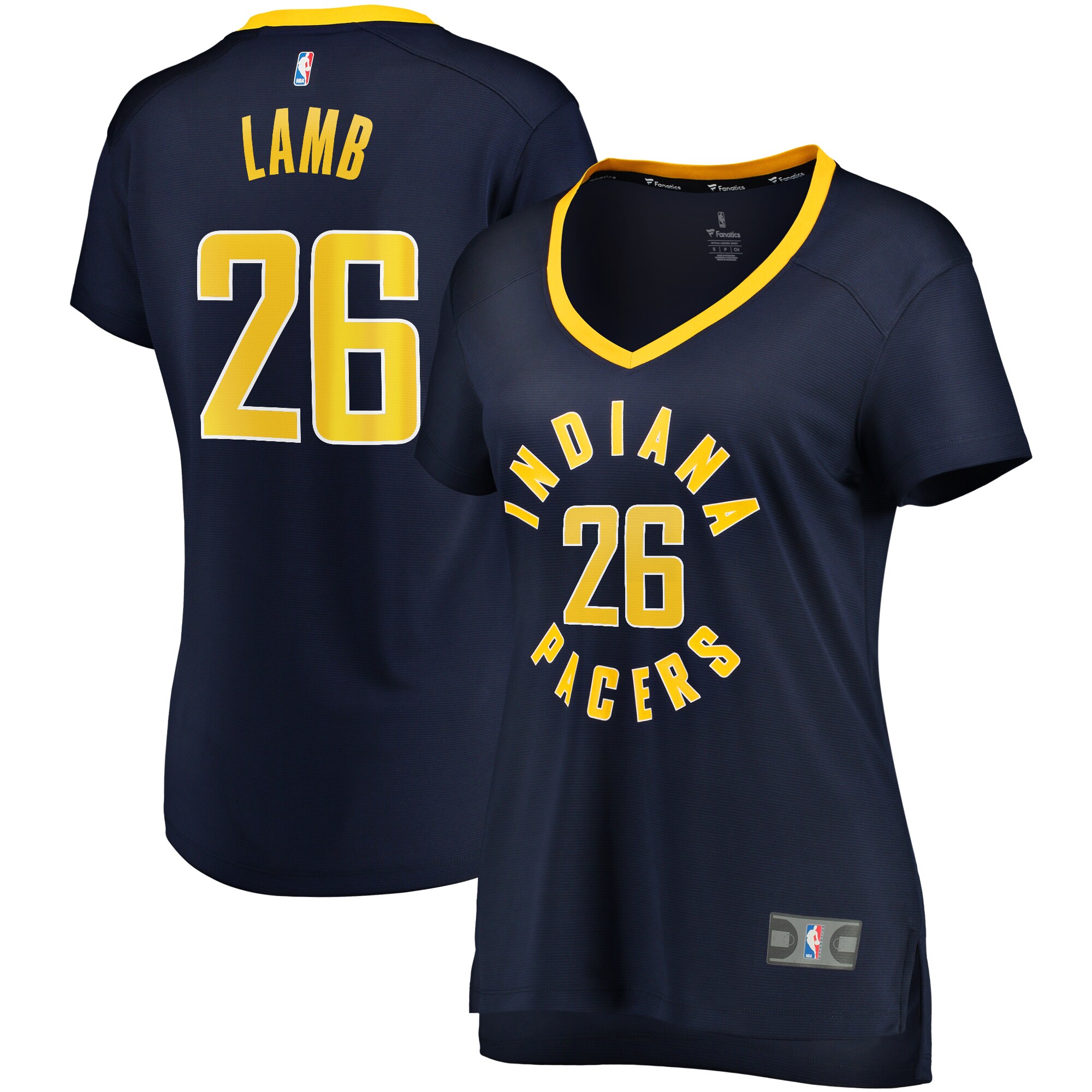 Jeremy Lamb Indiana Pacers Fanatics Branded Women's Fast Break Replica Jersey Navy - Icon Edition