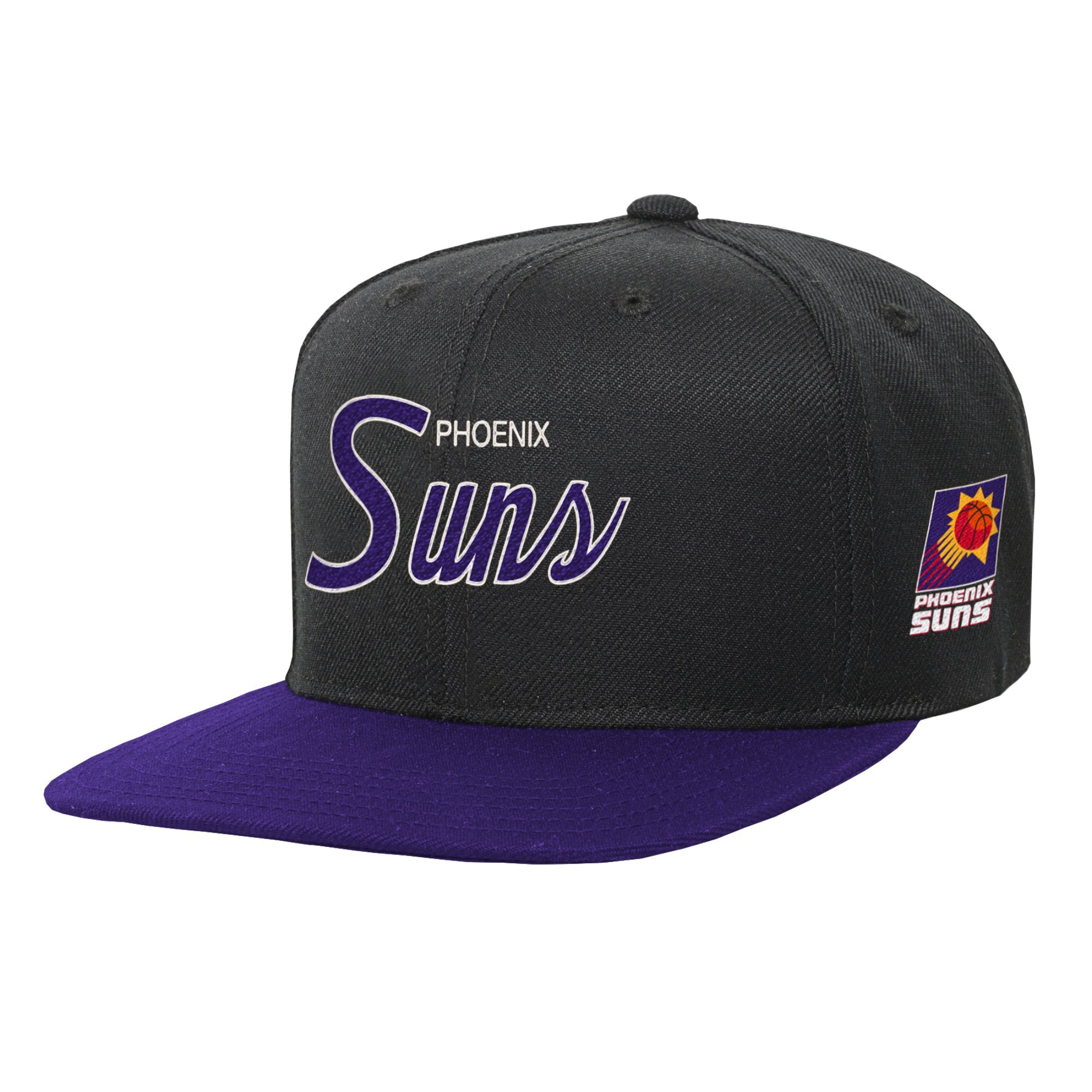 Phoenix Suns Mitchell & Ness Youth Team Script Snapback Hat - Black