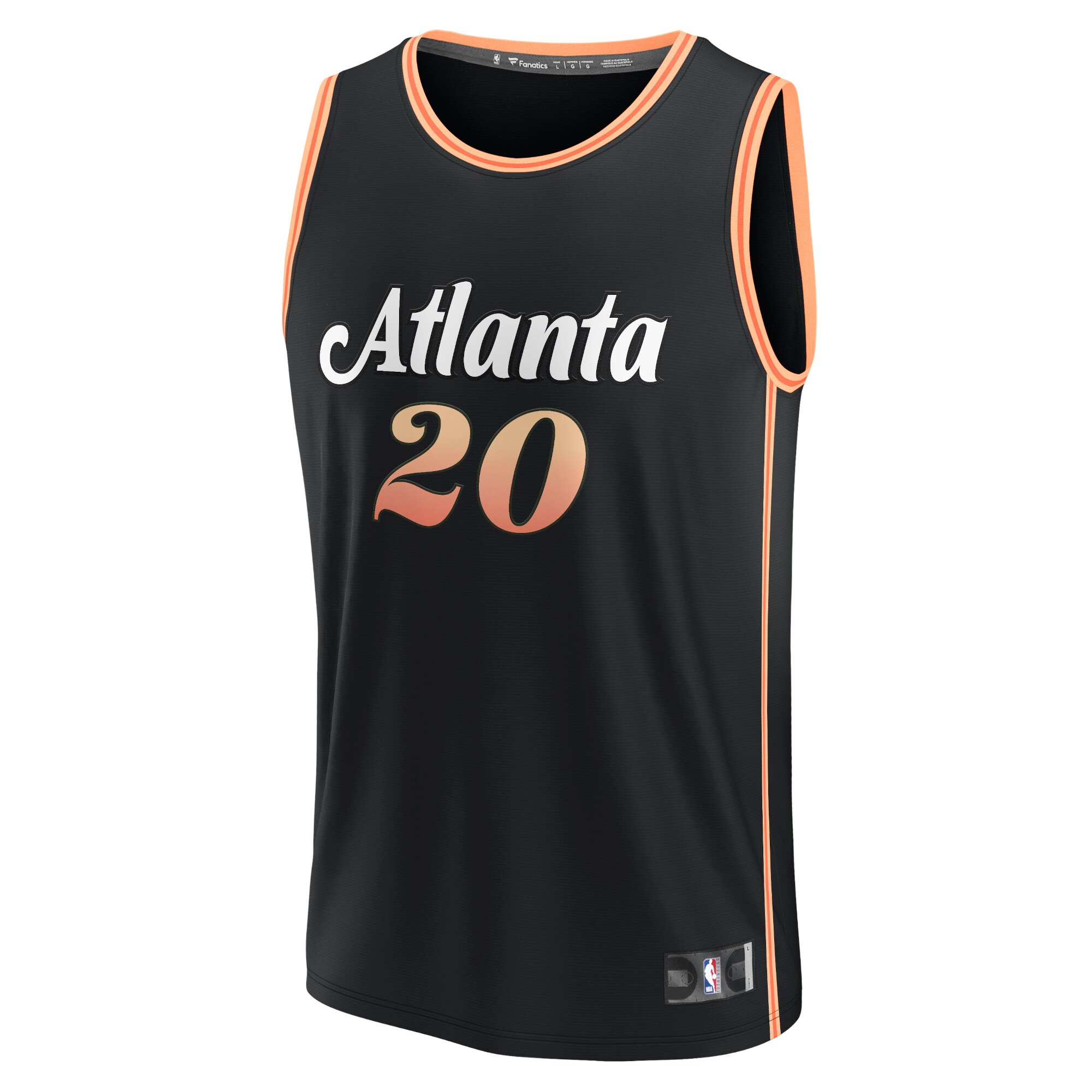 John Collins Atlanta Hawks Fanatics Branded Youth 2022/23 Fastbreak Jersey - City Edition - Black