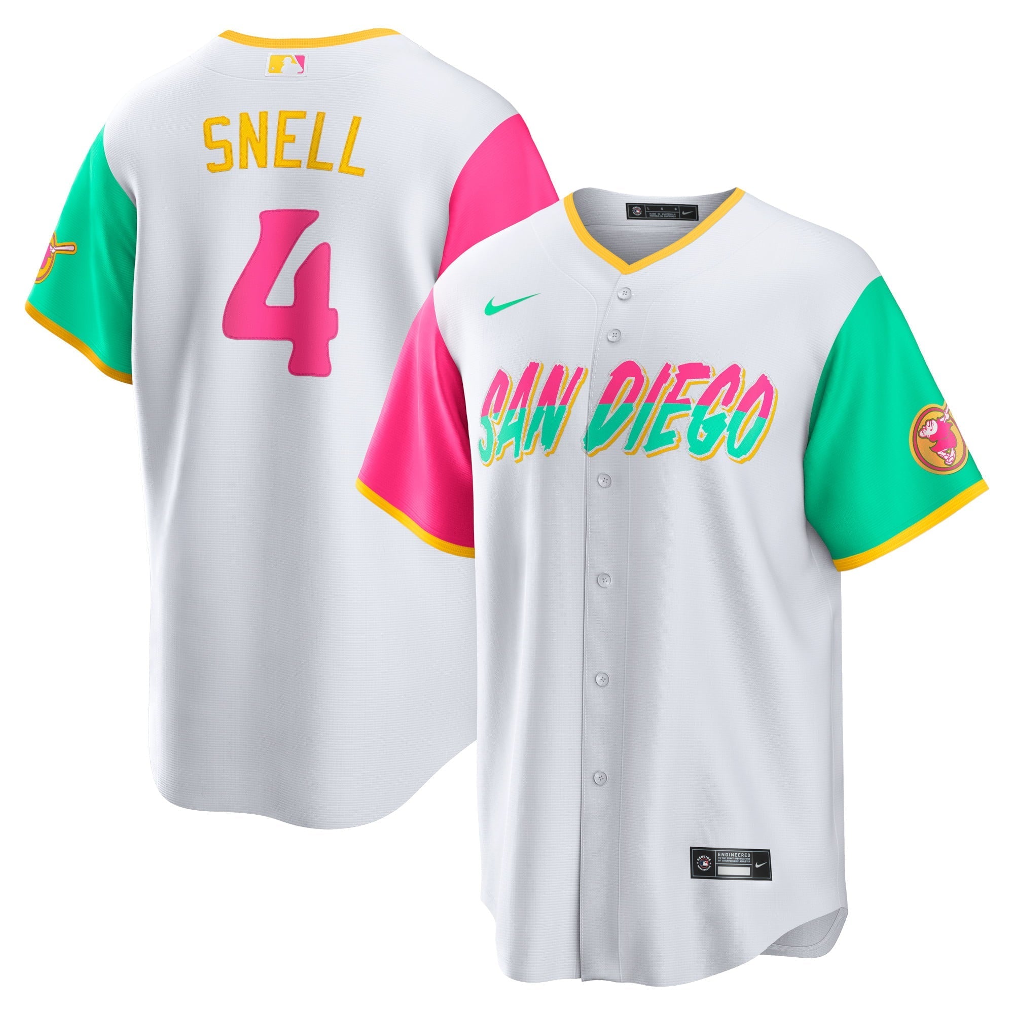 Men's Nike Blake Snell White San Diego Padres City Connect Replica Player Jersey