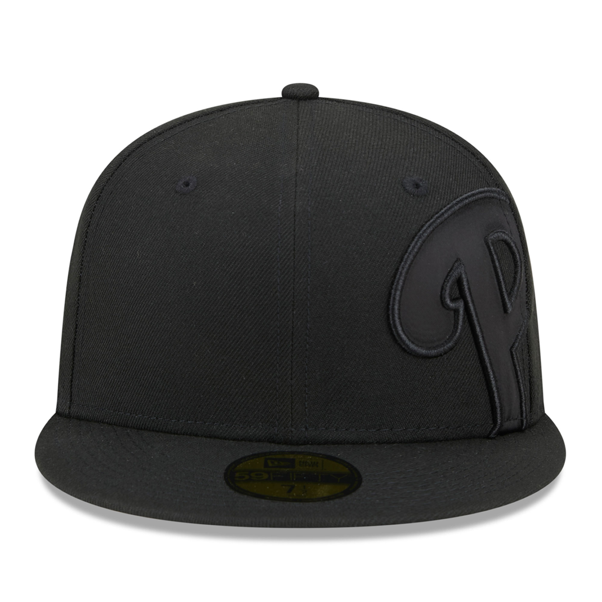 Philadelphia Phillies New Era Satin Peek 59FIFTY Fitted Hat - Black
