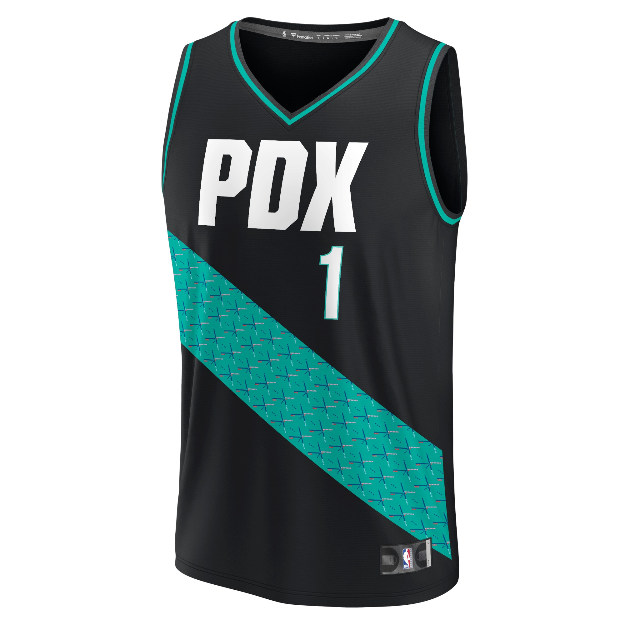Anfernee Simons Portland Trail Blazers Fanatics Branded 2022/23 Fastbreak Jersey - City Edition - Black