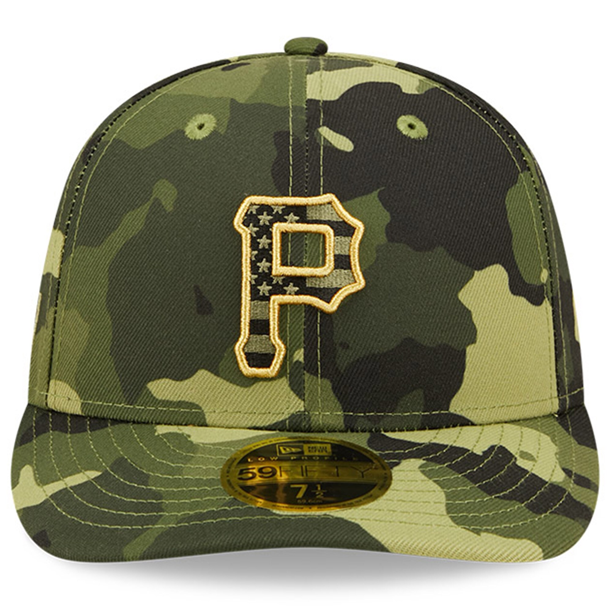 Pittsburgh Pirates New Era 2022 Armed Forces Day On-Field Low Profile 59FIFTY - Camo