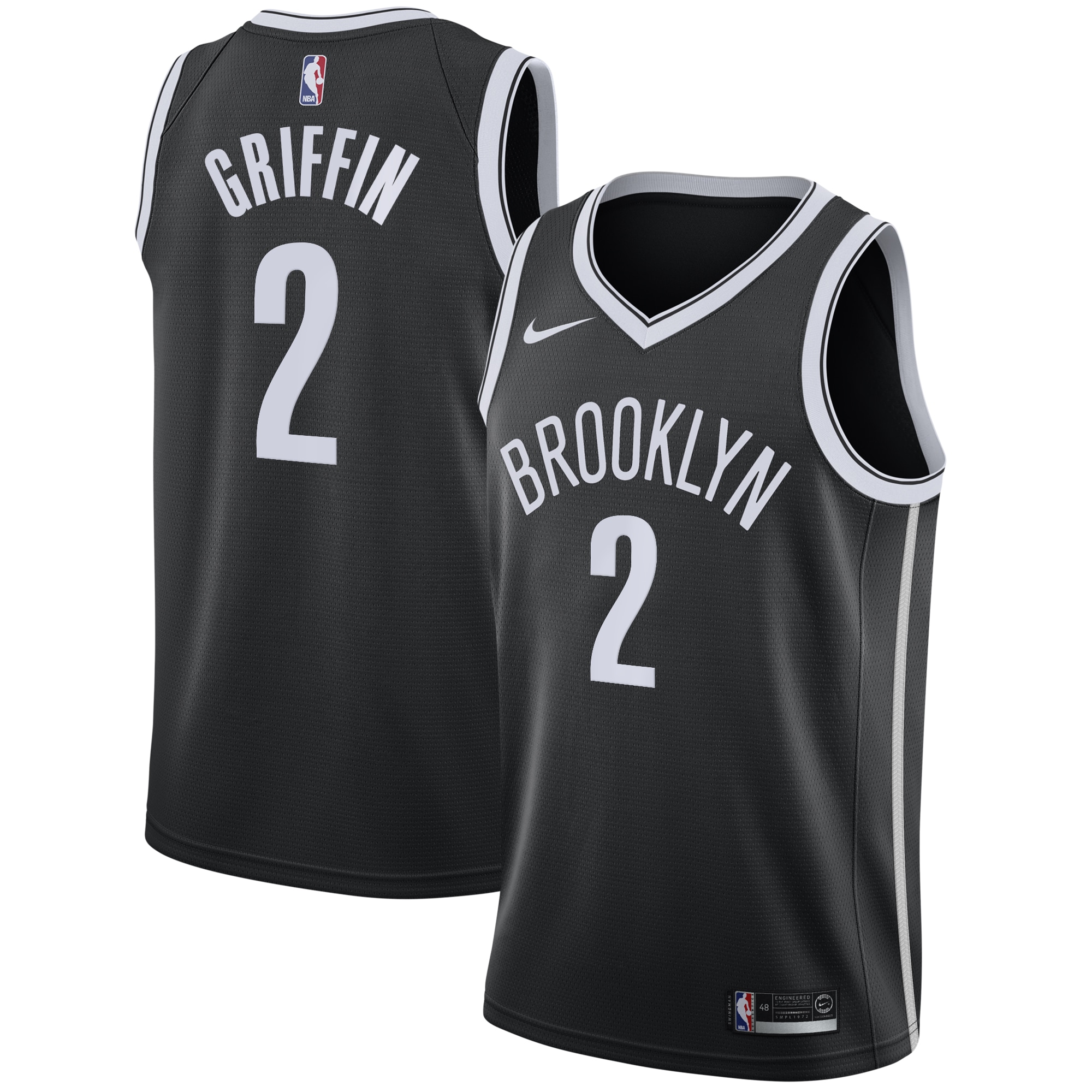 Blake Griffin Brooklyn Nets Nike Swingman Jersey Black - Icon Edition
