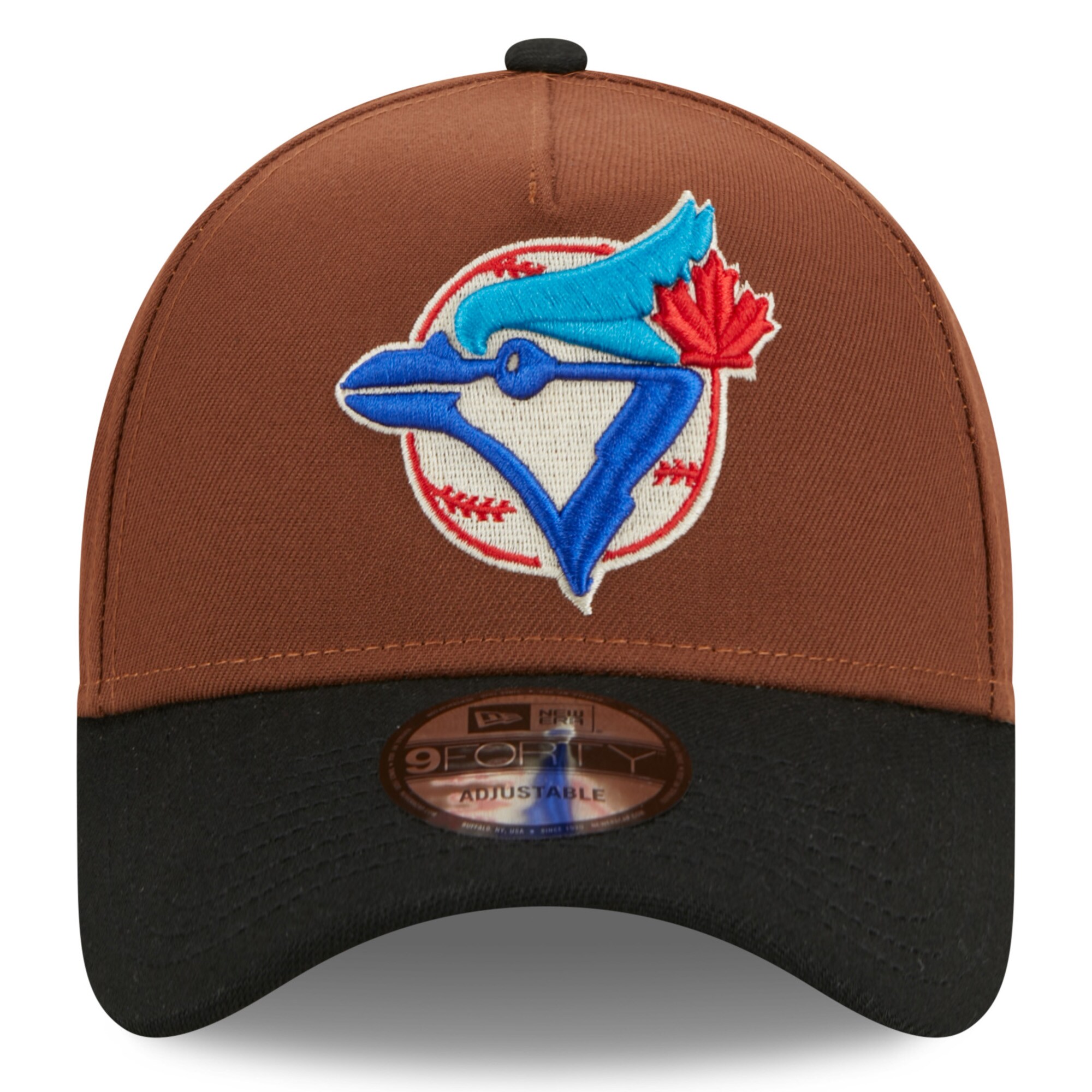 Toronto Blue Jays New Era Harvest A-Frame 9FORTY Adjustable Hat - Brown