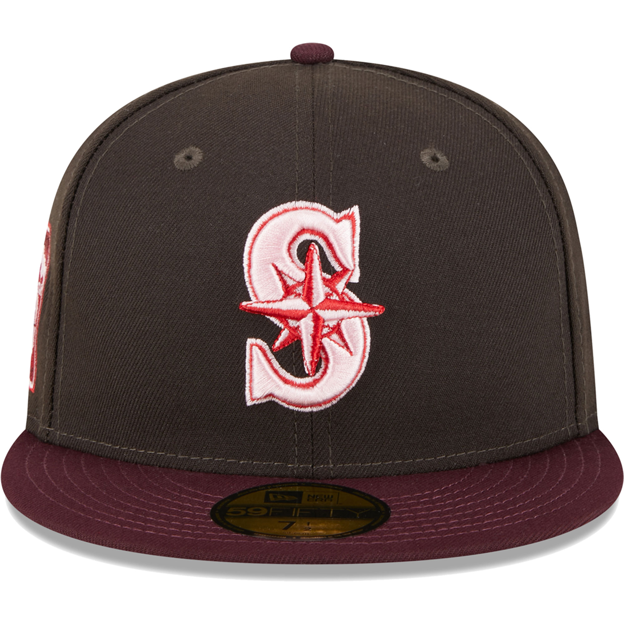Seattle Mariners New Era Chocolate Strawberry 59FIFTY Fitted Hat - Brown/Maroon