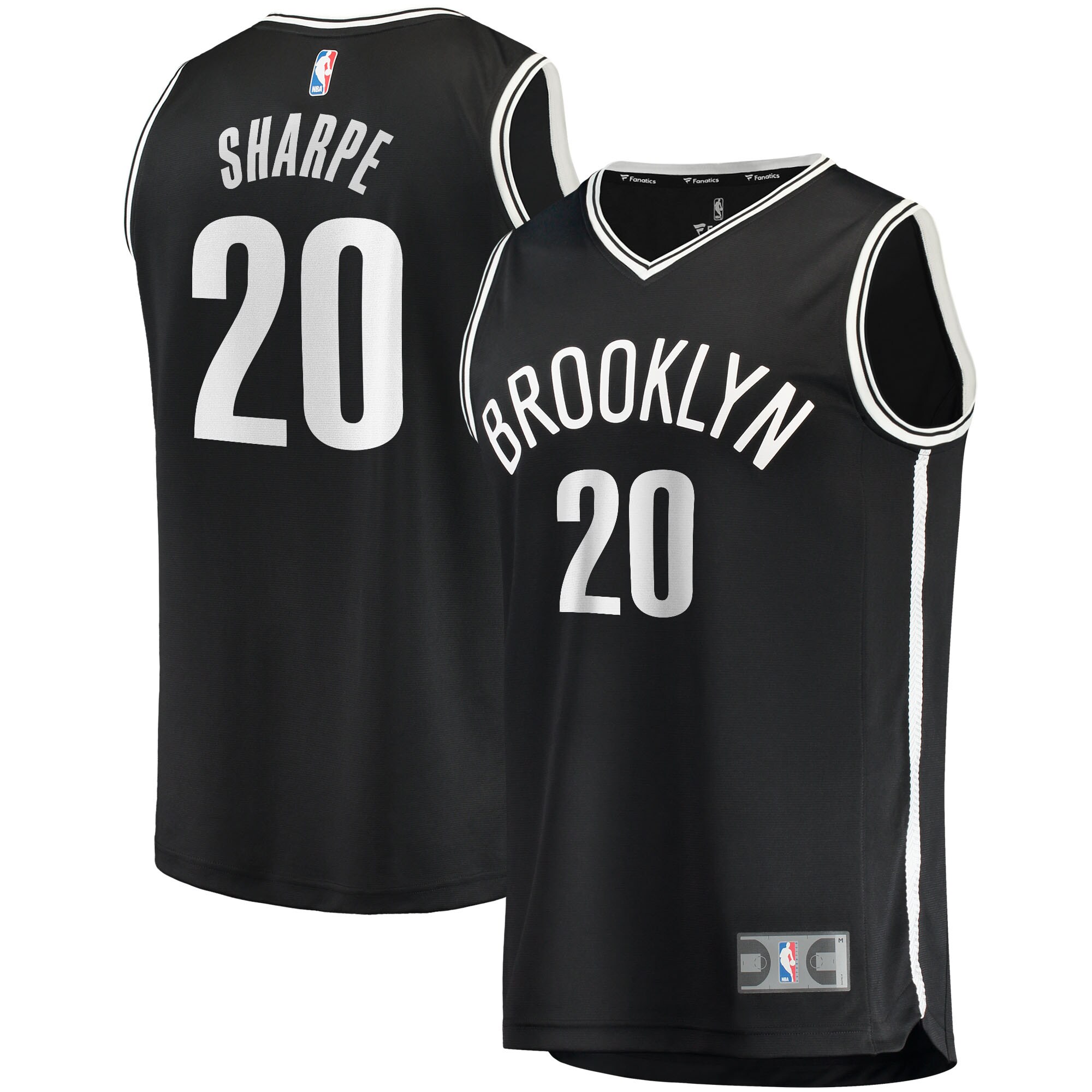 Day'Ron Sharpe Brooklyn Nets Fanatics Branded 2021/22 Fast Break Replica Jersey - Icon Edition - Black